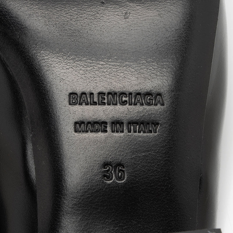 Balenciaga Leather Square Toe Slingback Pumps - Size 6 / 36 (SHF-ILGegn)