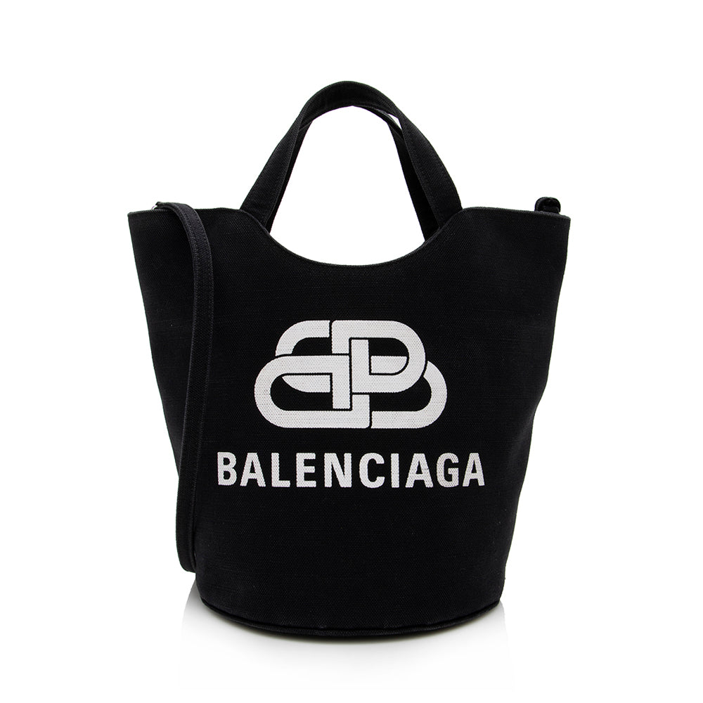 Balenciaga Leather Wave Medium Tote (SHF-15192)