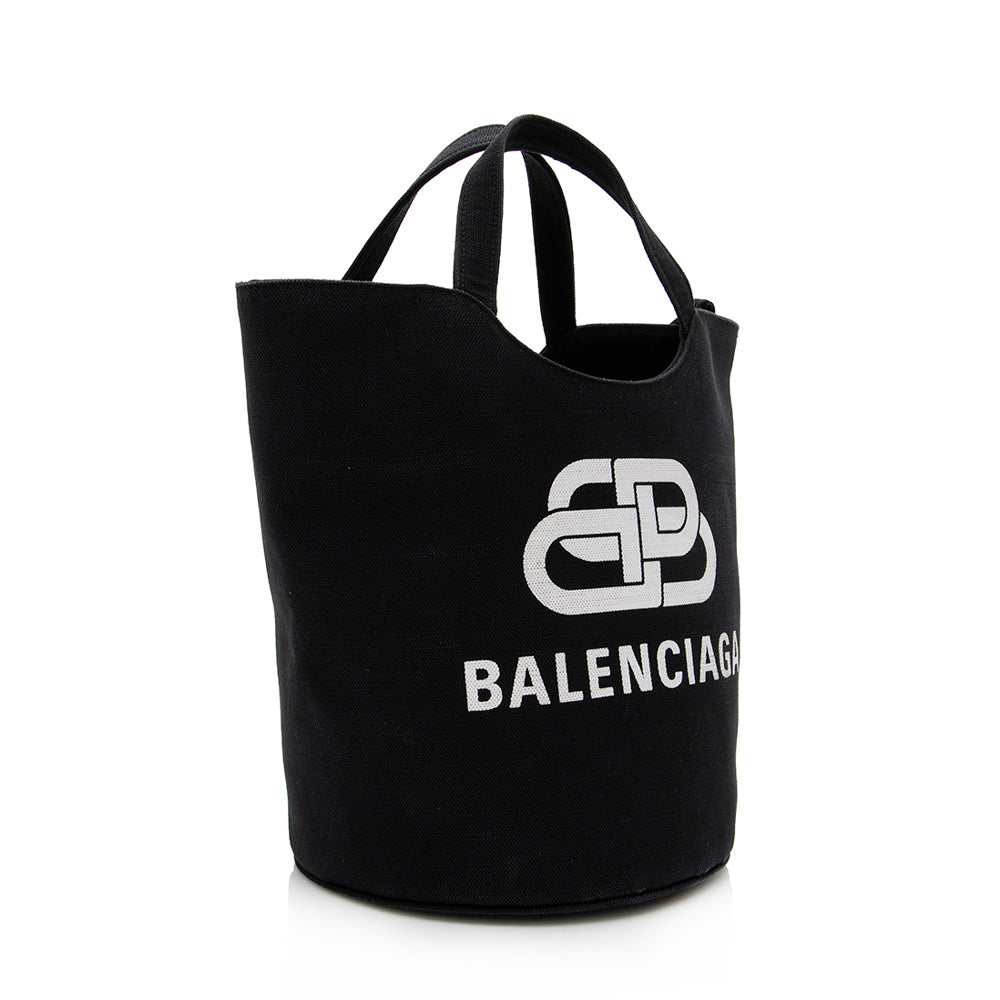 Balenciaga Leather Wave Medium Tote (SHF-15192)