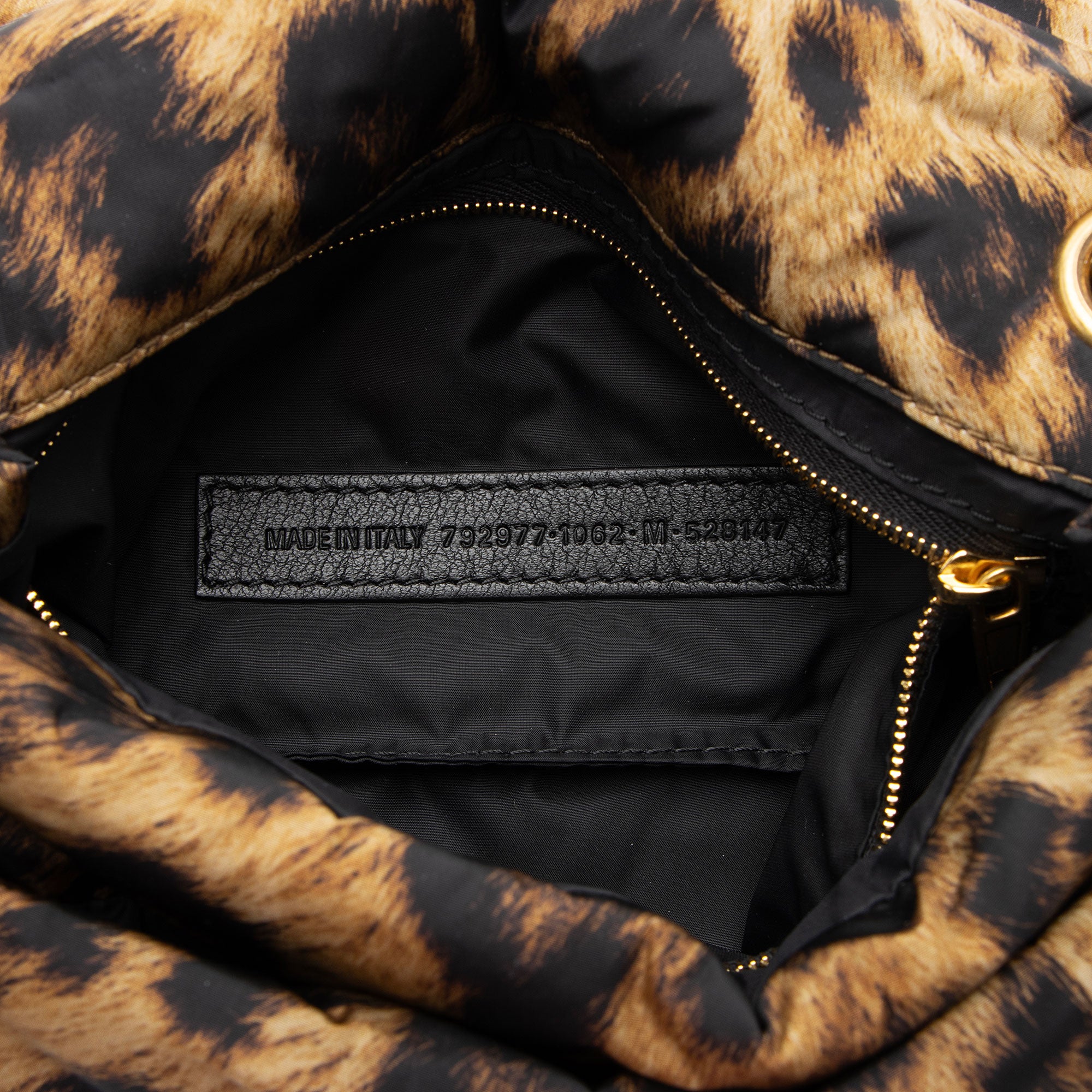 Balenciaga Nylon Leopard Monaco Mini Shoulder Bag (SHF-WvmJR1)