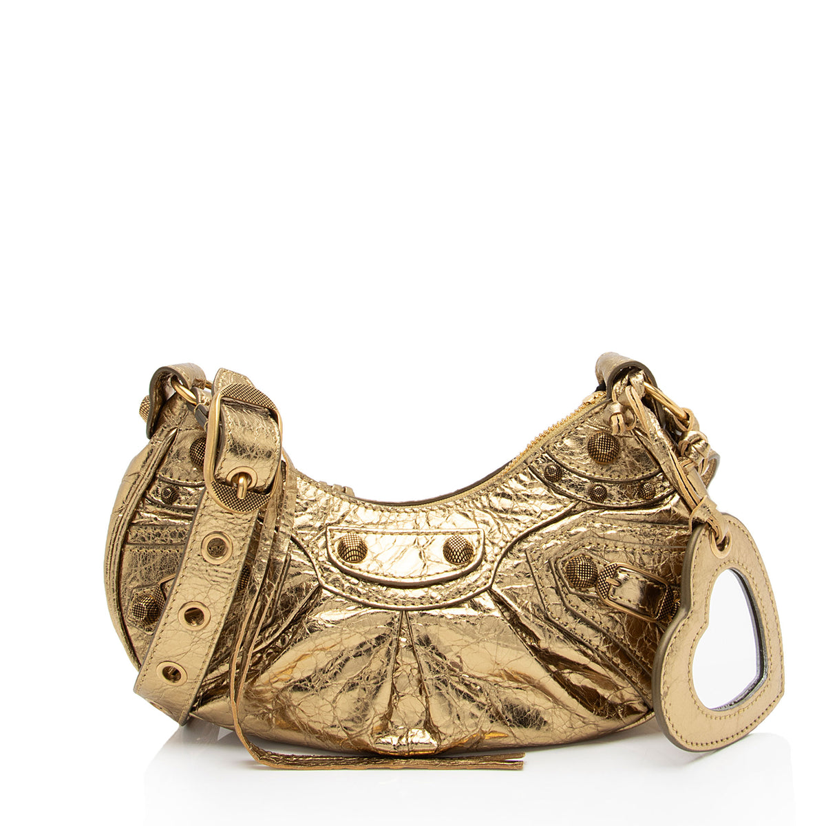 Balenciaga Metallic Le Cagole XS Shoulder Bag (SHF-PwFUND)