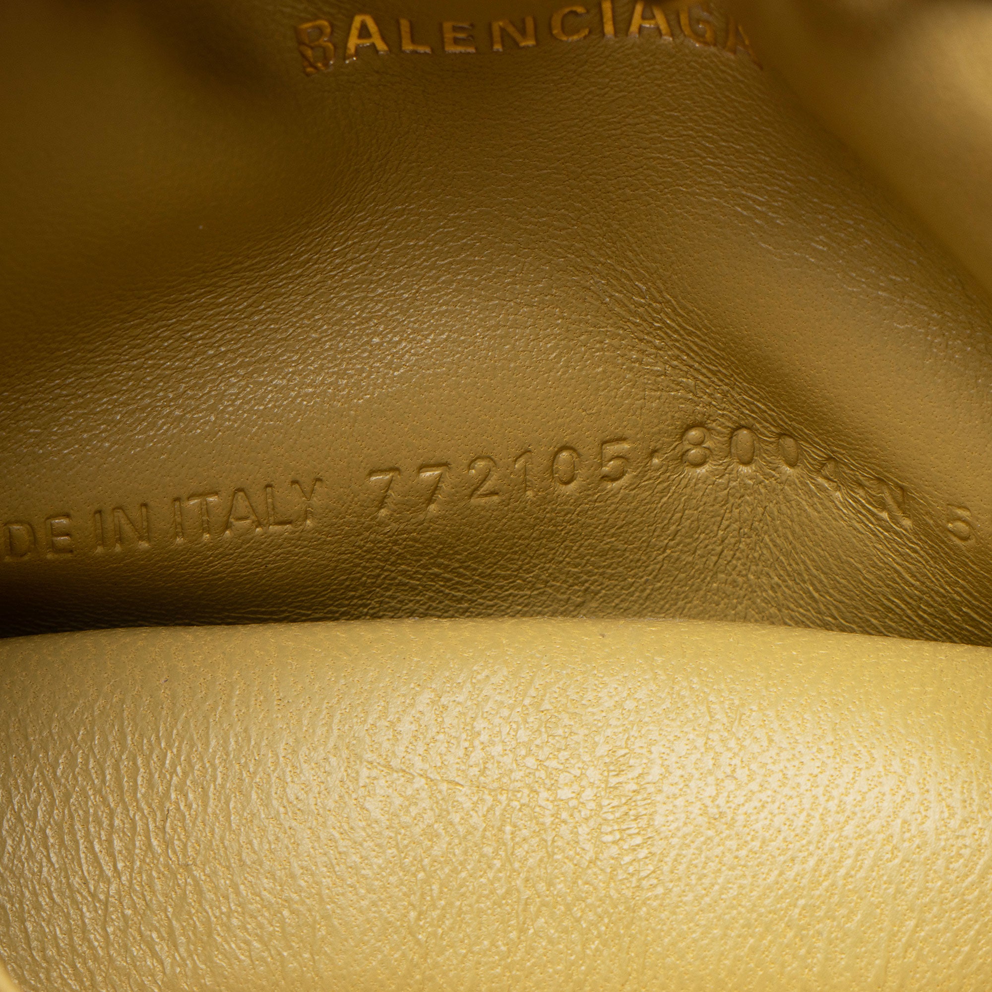 Balenciaga Metallic Quilted Calfskin Crush Mini Shoulder Bag