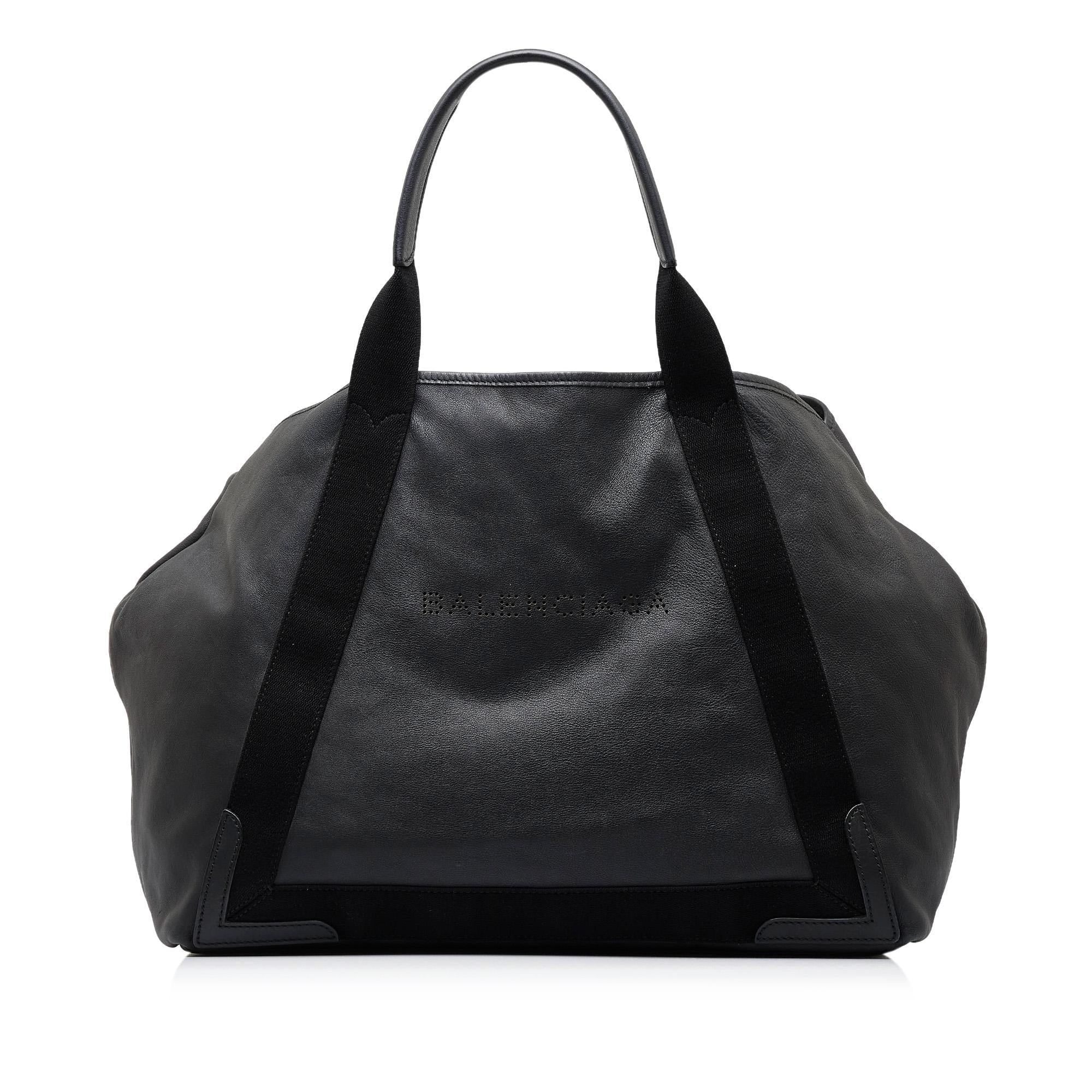 Balenciaga Navy Cabas M Tote Bag (SHG-GfX0gC)