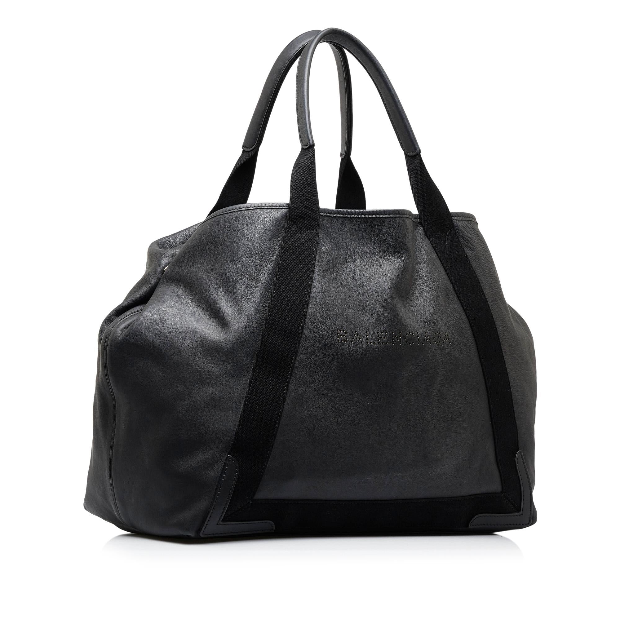 Balenciaga Navy Cabas M Tote Bag (SHG-GfX0gC)