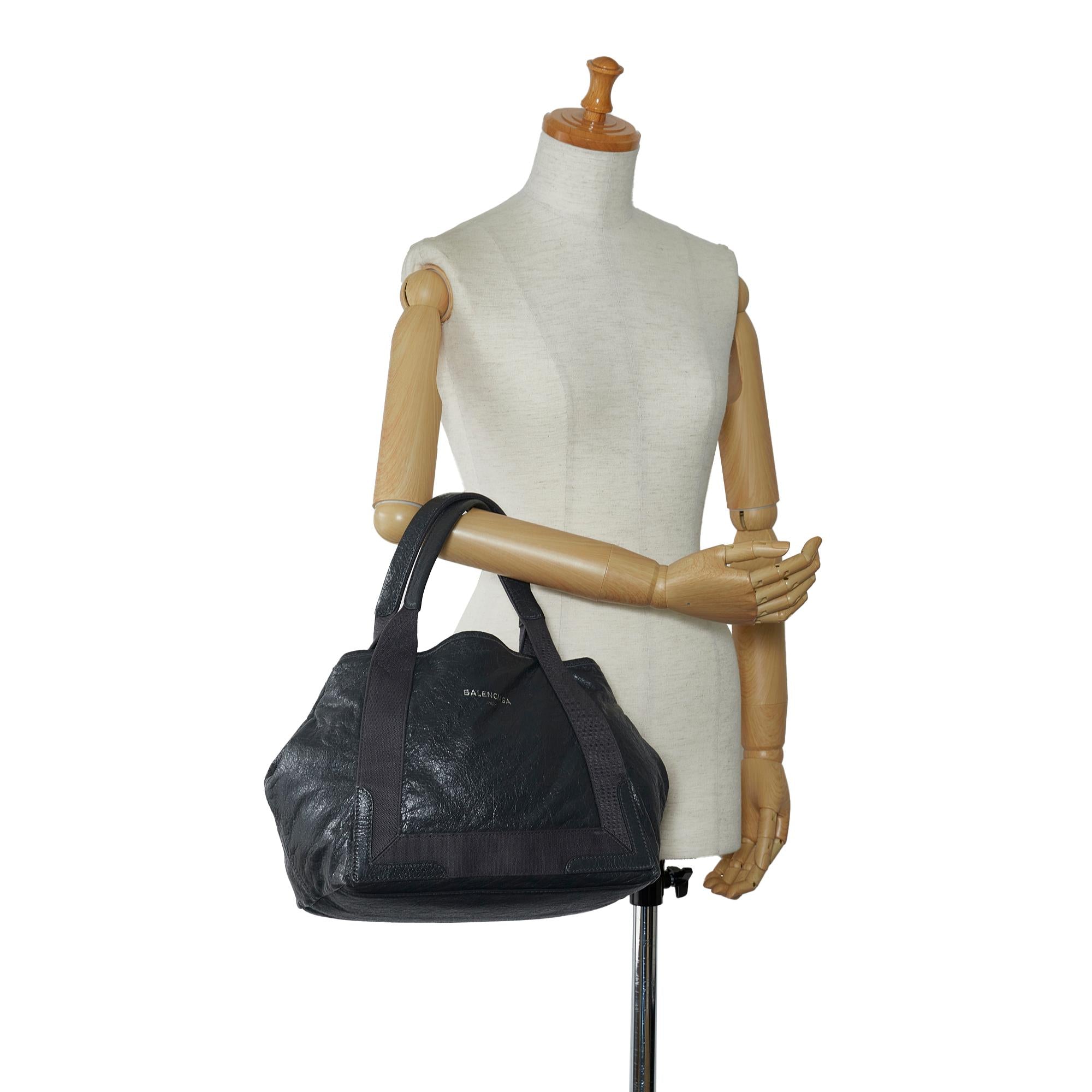 Balenciaga Navy Cabas S (SHG-qSdkBf)