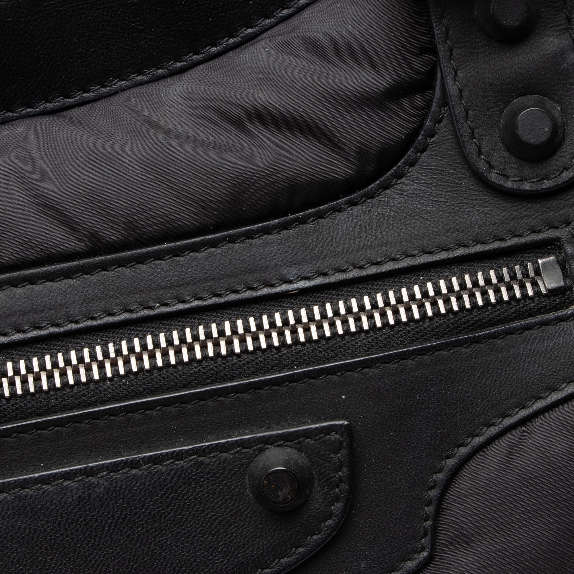 Balenciaga Nylon Agneau Classic City Satchel