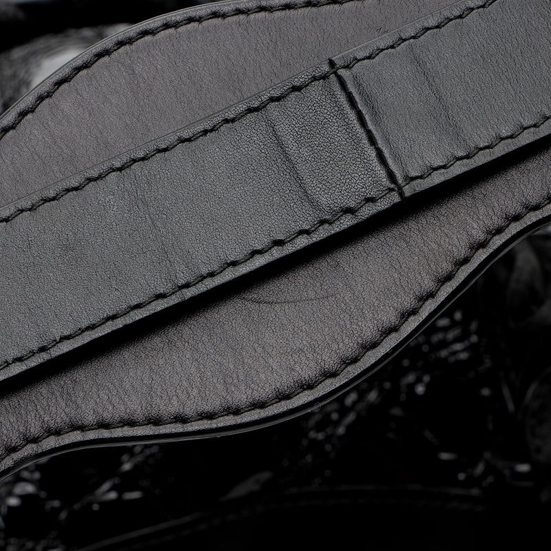 Balenciaga Patent Embossed Leather Classic City Satchel (SHF-RmwiHx)