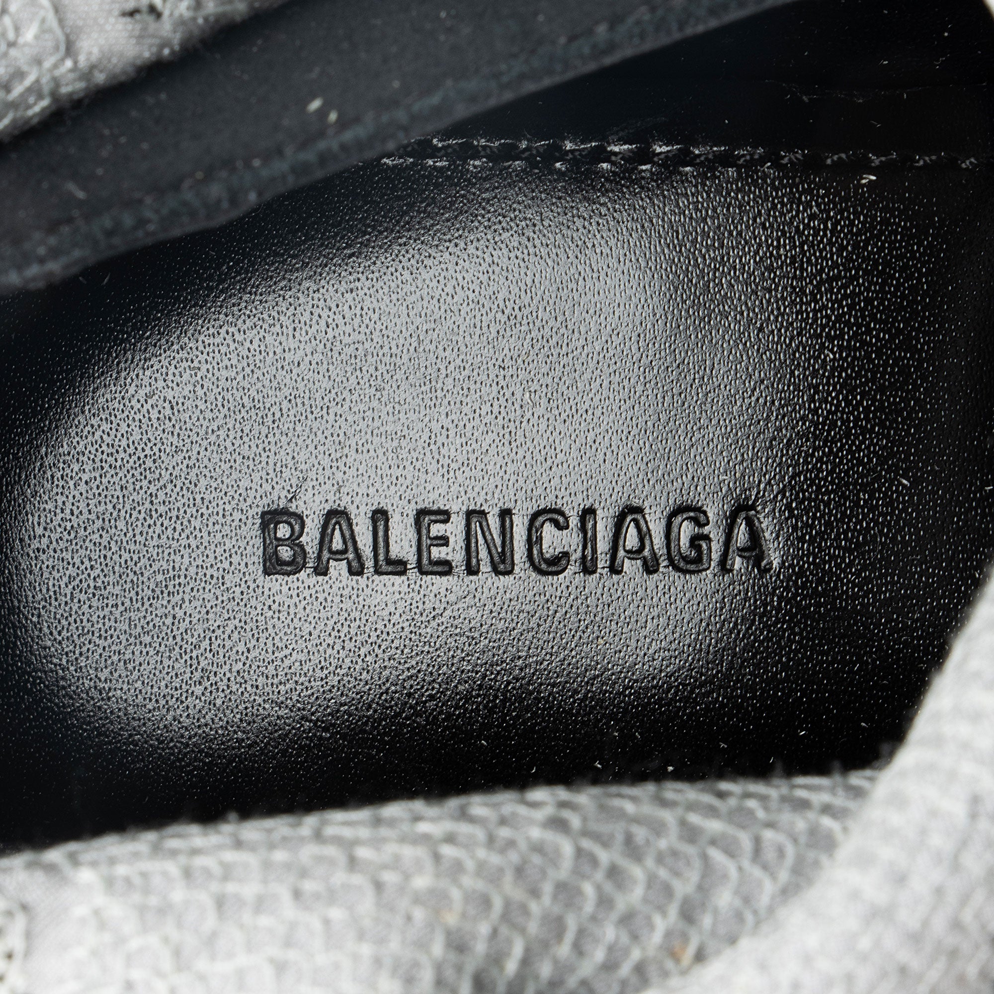 Balenciaga Sequin Logo Knife Thigh High Boots - Size 8 / 38