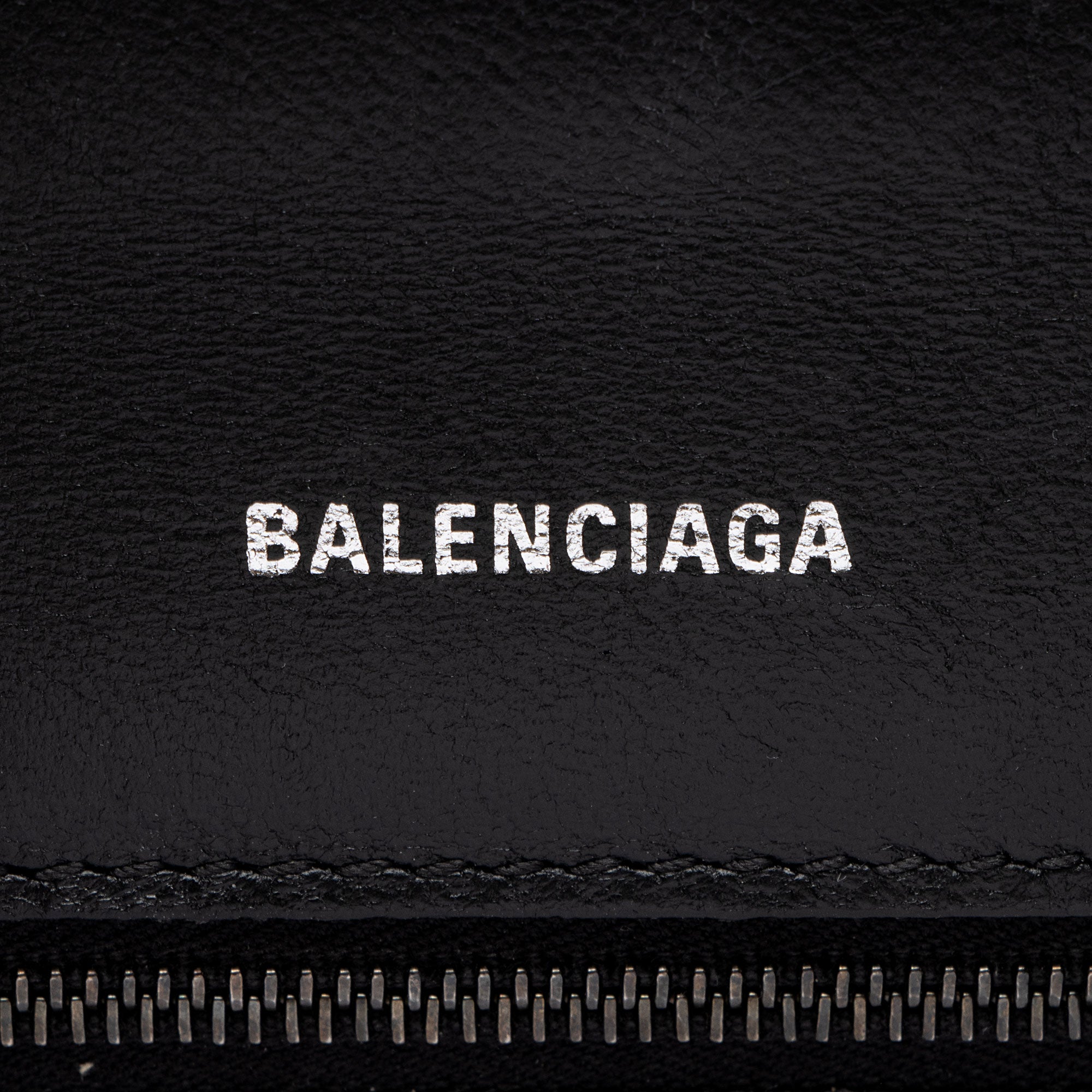 Balenciaga Shiny Croc Embossed Calfskin Hourglass Small Top Handle