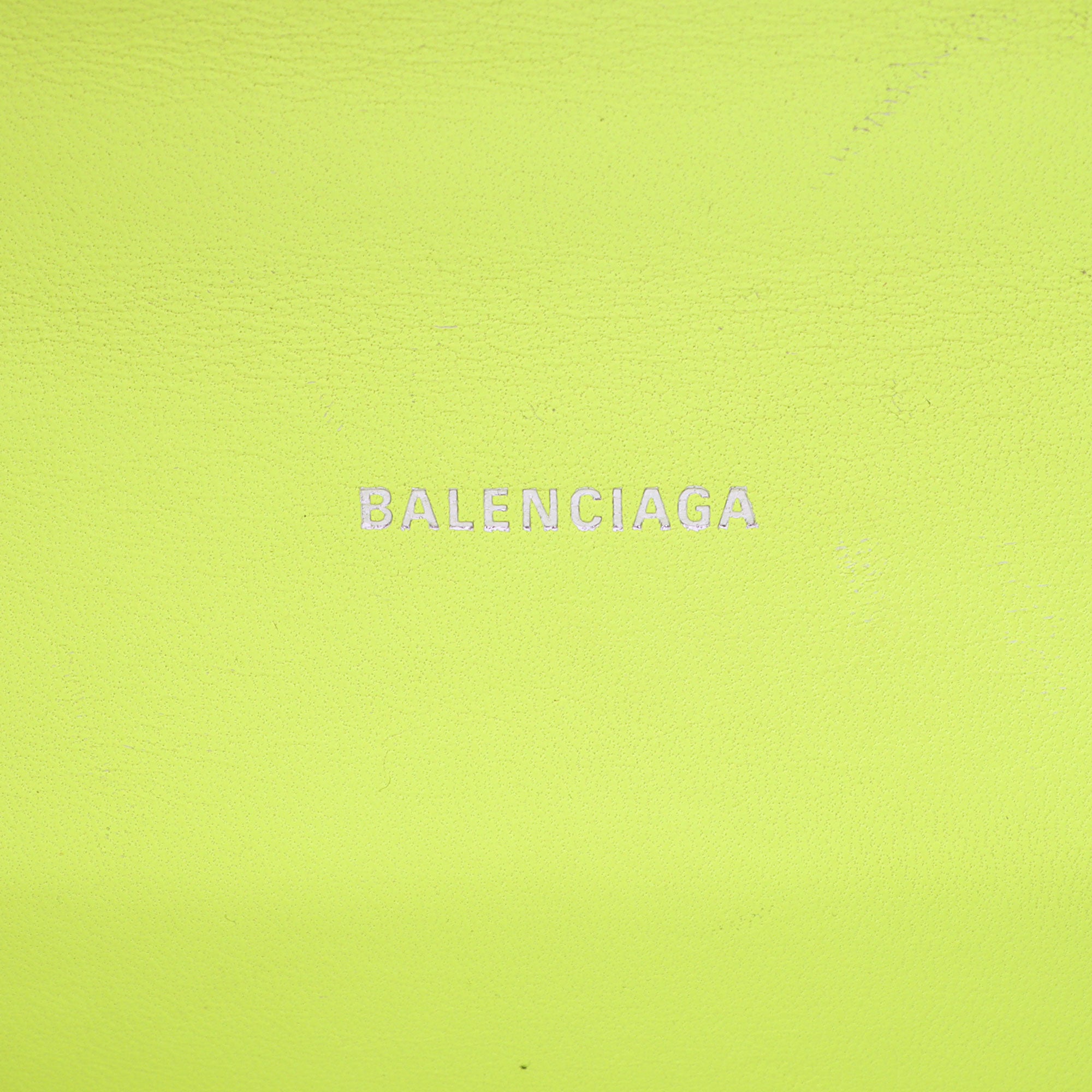 Balenciaga Shiny Croc Embossed Calfskin Hourglass XS Top Handle (SHF-vSVXrb)