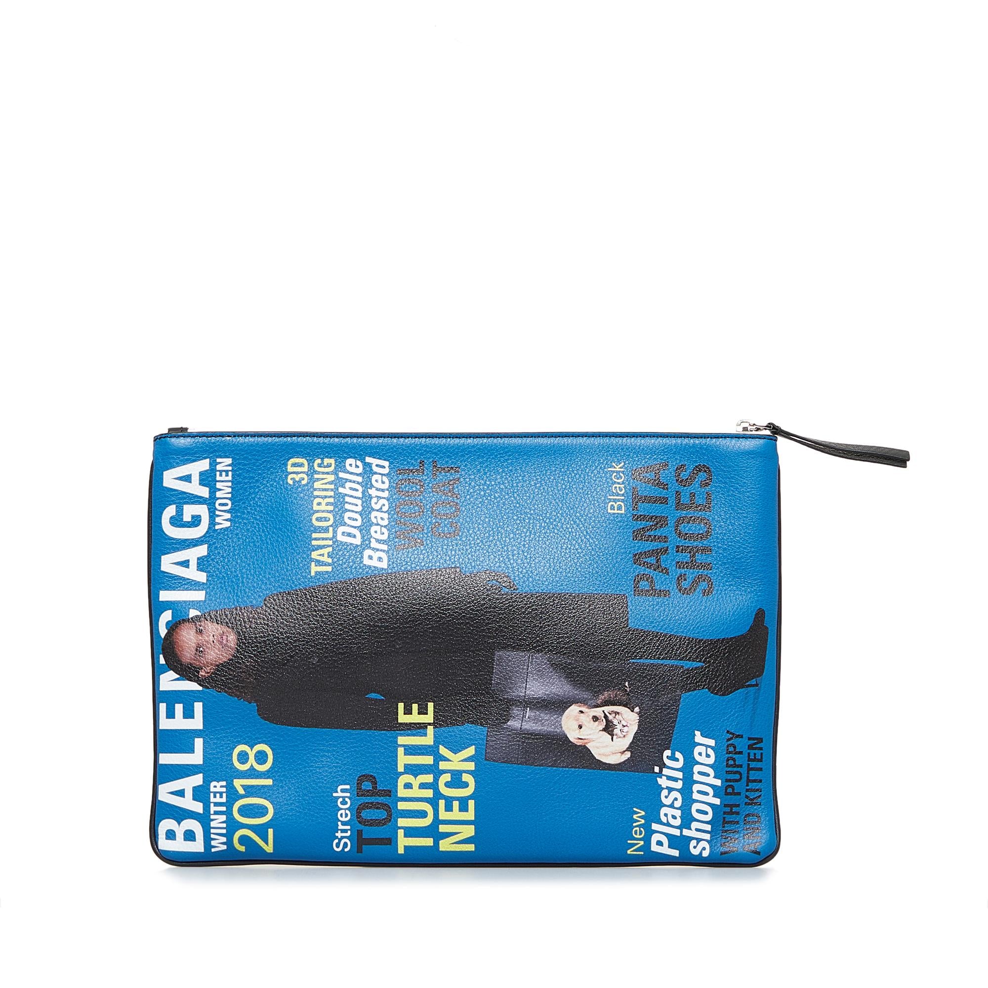 Balenciaga Supermarket Magazine Clutch (SHG-fVz7WG)