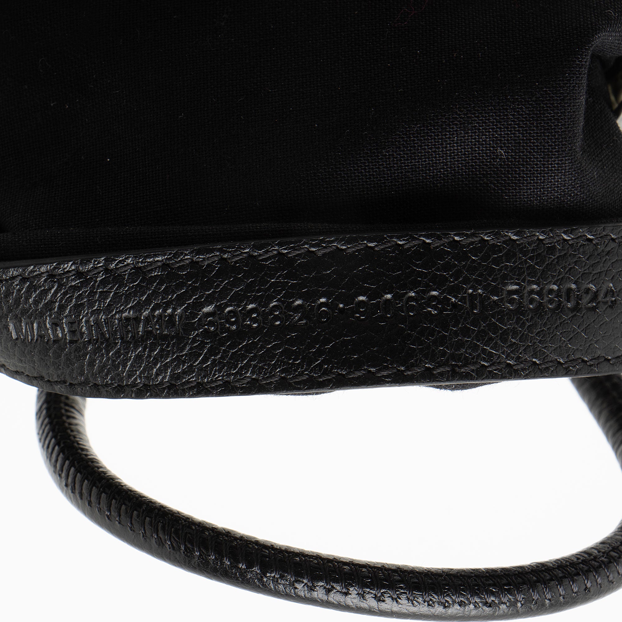 Balenciaga Textured Calfskin Phone Holder Crossbody