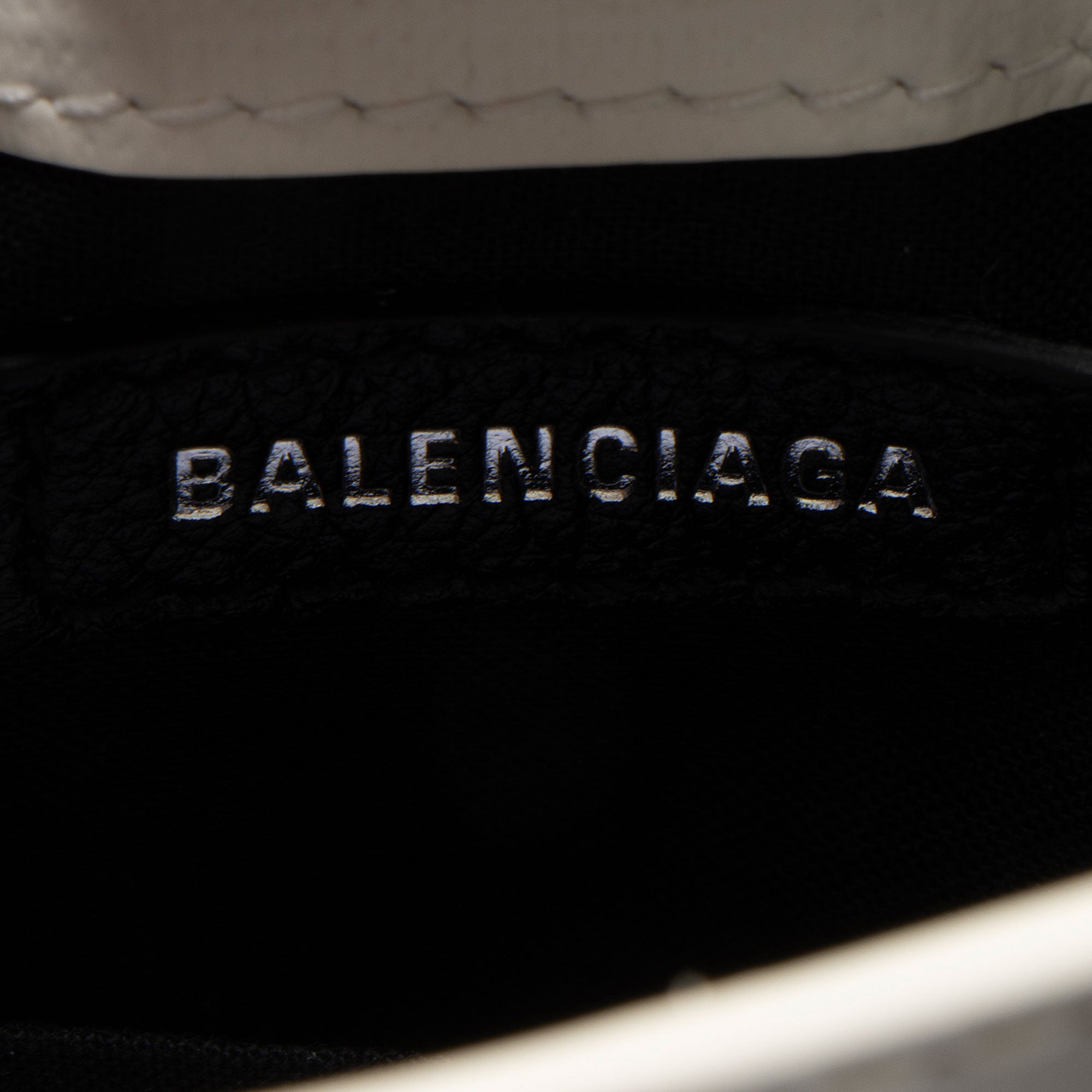 Balenciaga Textured Calfskin Phone Holder Crossbody