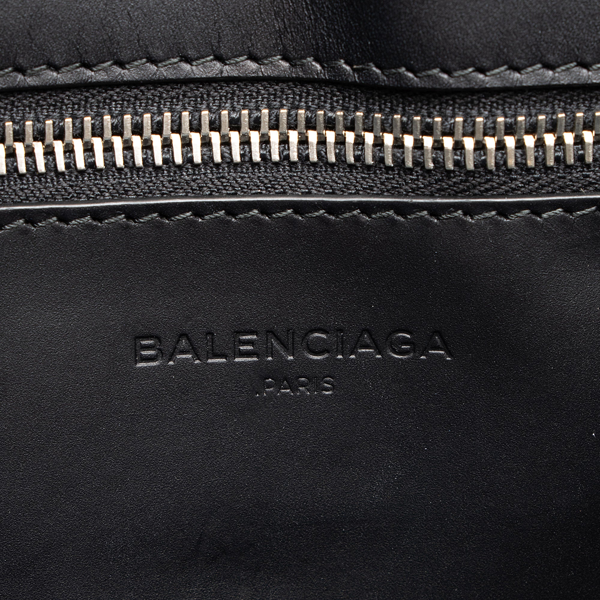 Balenciaga Tweed Leather Cabas Tote