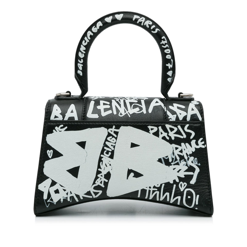 Balenciaga XS Hourglass Graffiti Satchel (SHG-heztyI)