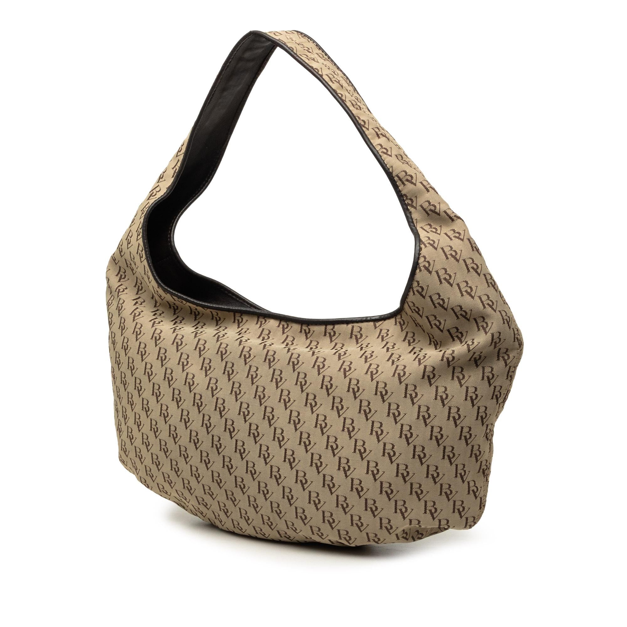 Bottega Veneta BV Monogram Canvas Campana Hobo