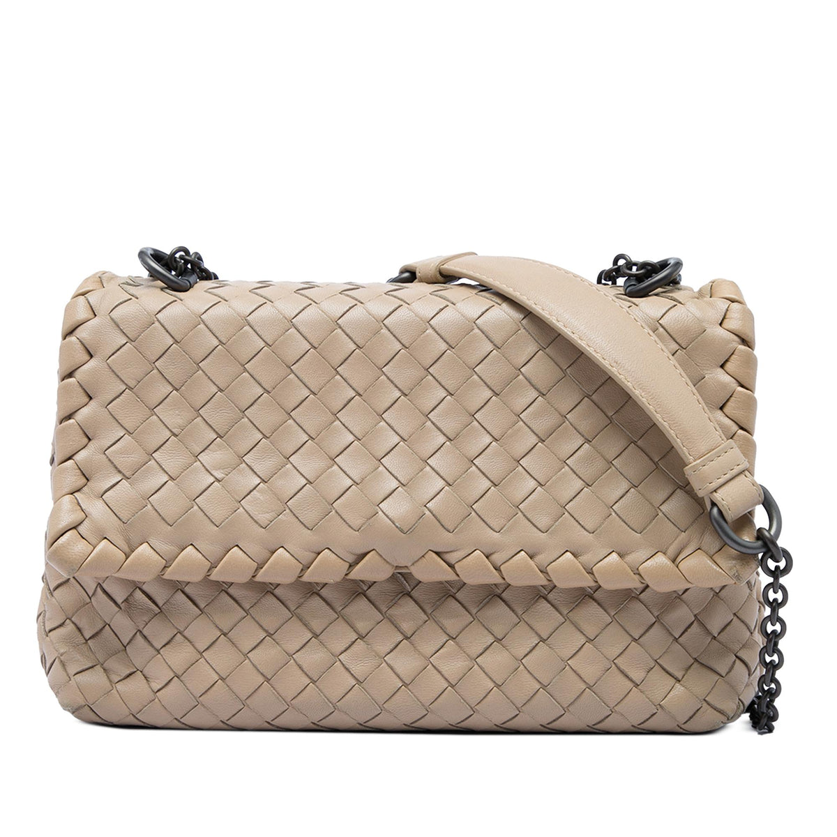 Bottega Veneta Baby Nappa Intrecciato Olimpia Crossbody