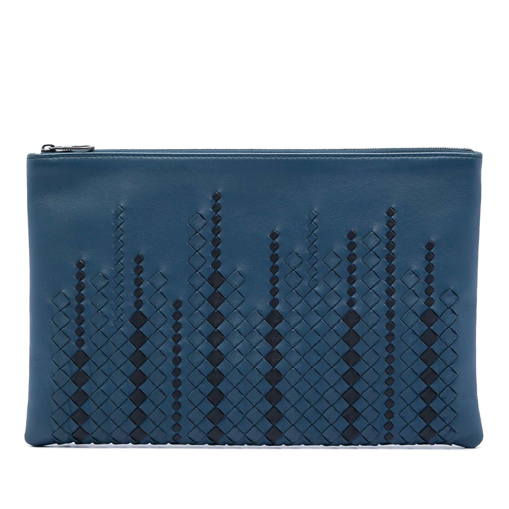Bottega Veneta Bicolor Nappa Intrecciato Clutch