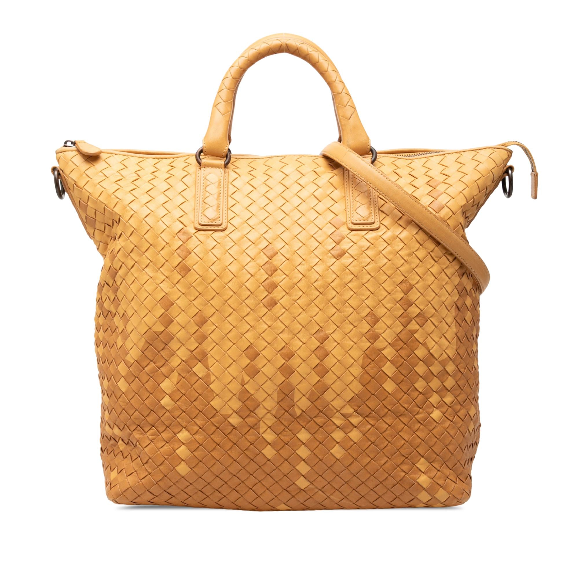 Bottega Veneta Bicolor Nappa Intrecciato Convertible Tote