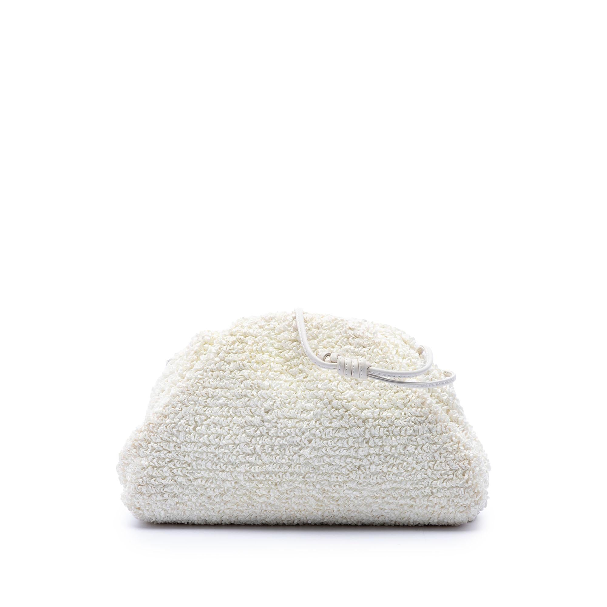 Bottega Veneta Boucle Raffia The Mini Pouch Crossbody