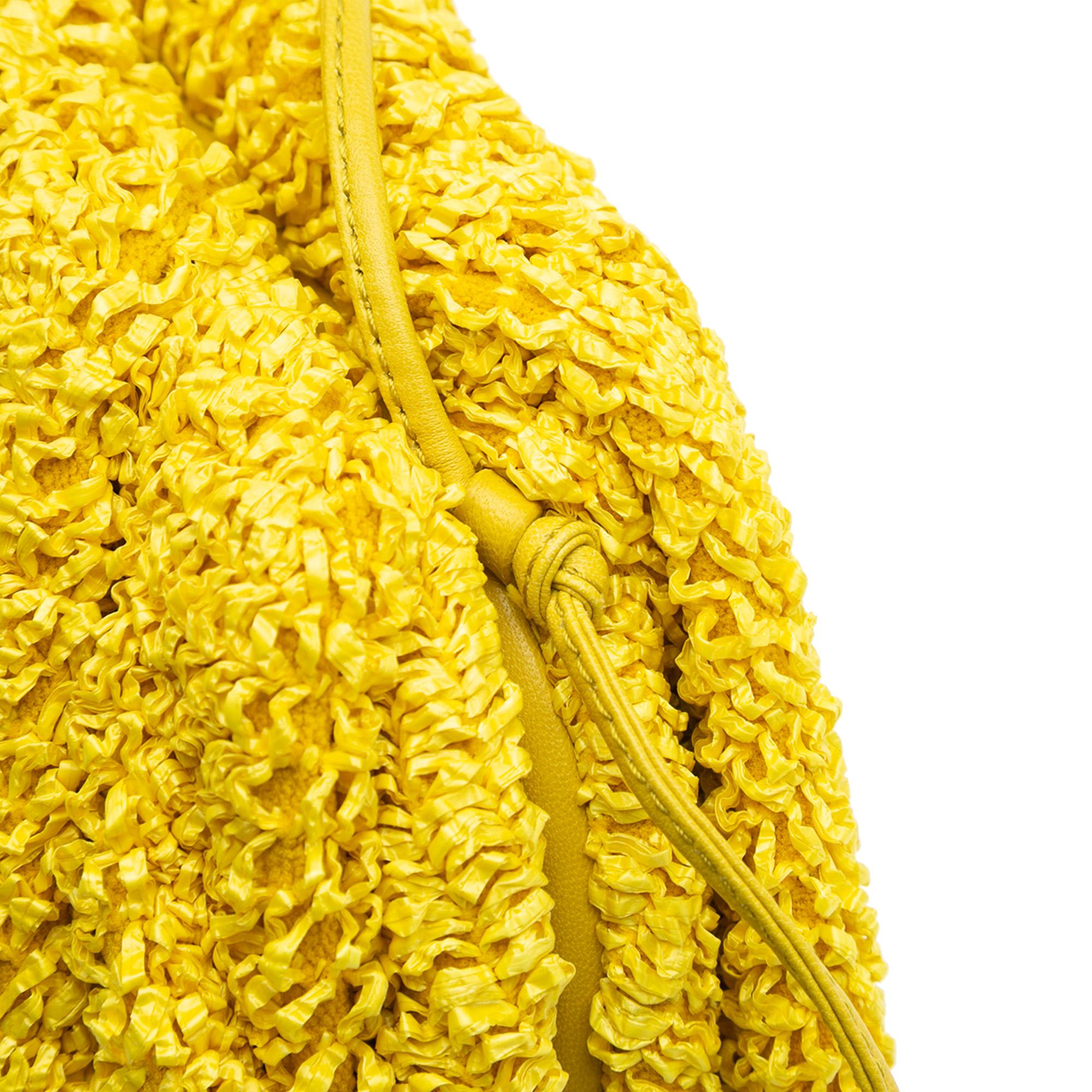 Bottega Veneta Boucle Raffia The Mini Pouch