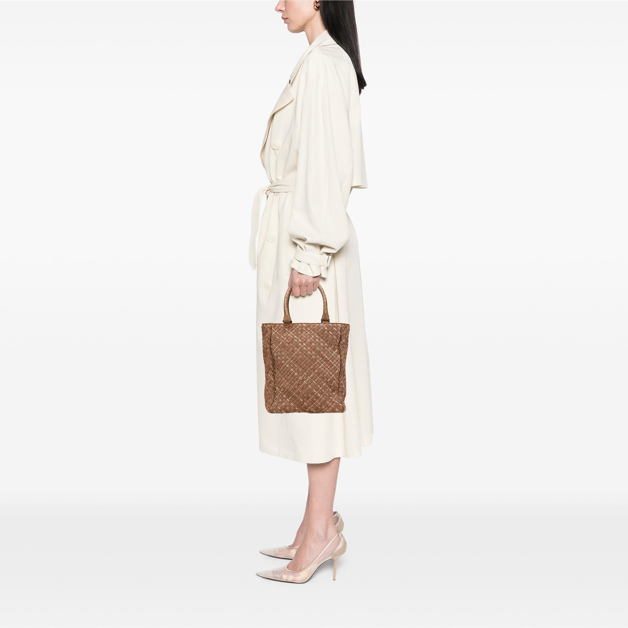 Bottega Veneta Calfskin Intrecciato Paglia Tote