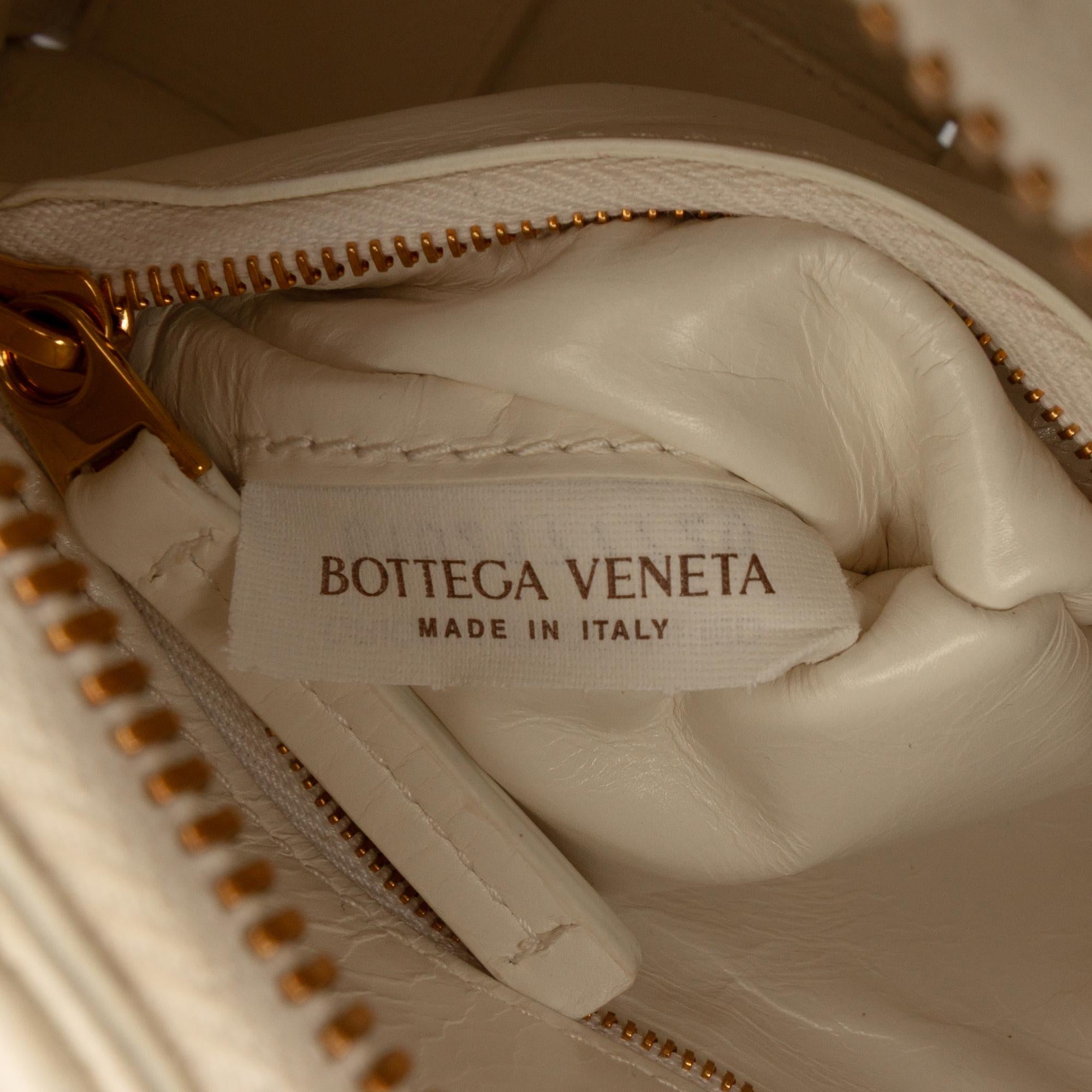 Bottega Veneta Calfskin Intreccio Plisse Cassette Shoulder Bag
