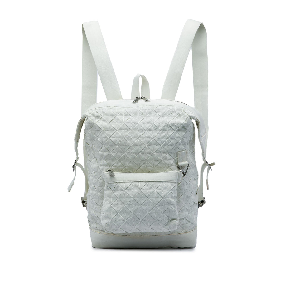 Bottega Veneta Canvas Intrecciato Webbing Backpack