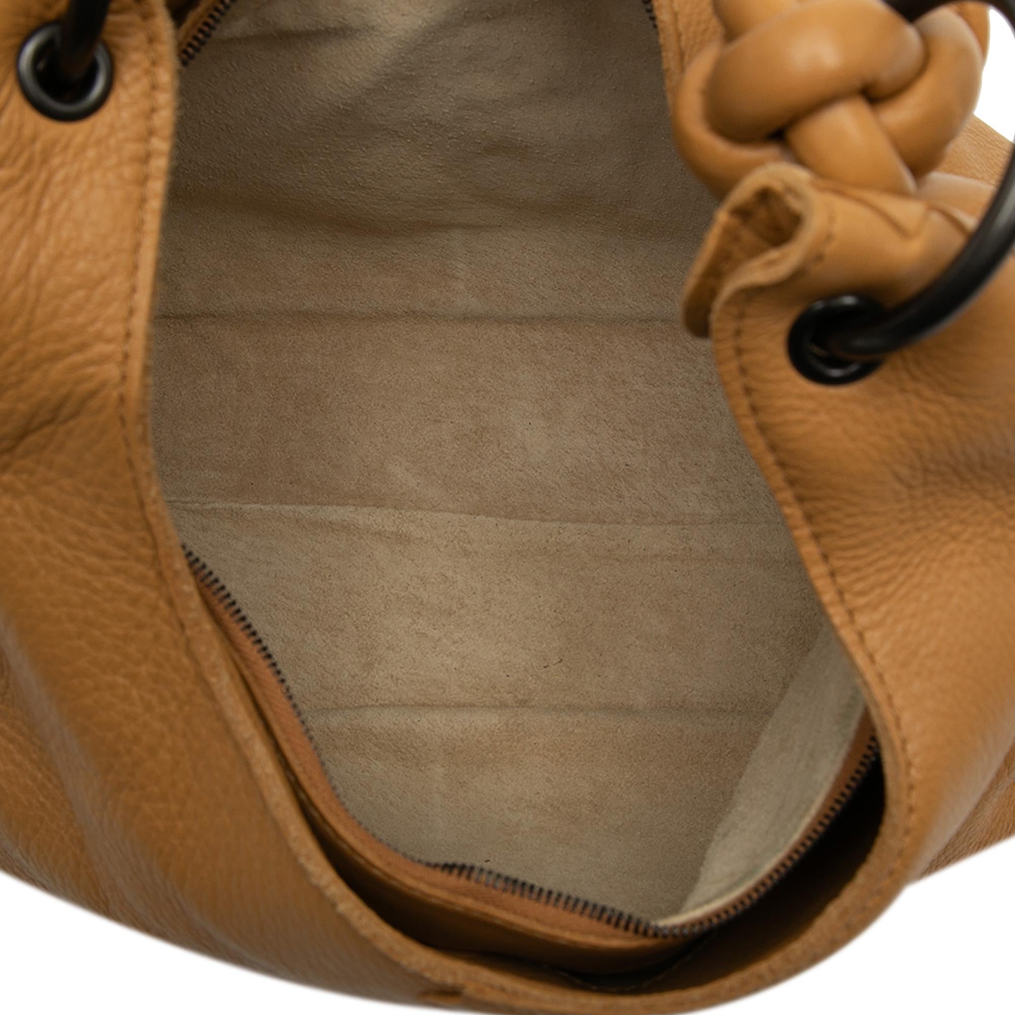 Bottega Veneta Cervo Deerskin Braided Ring Hobo