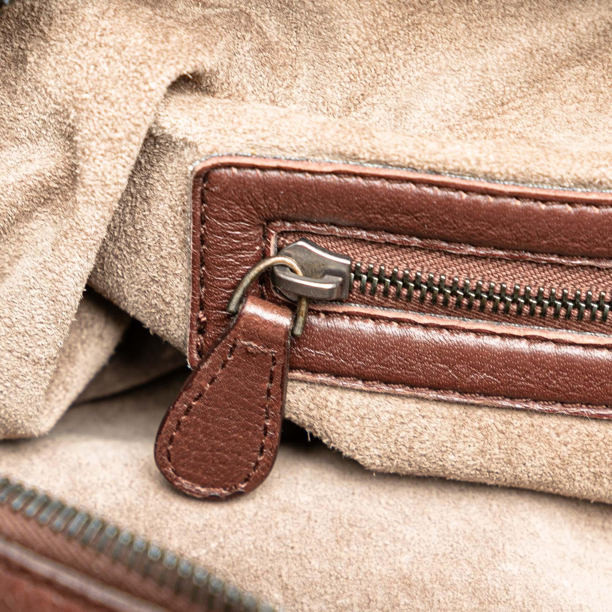 Bottega Veneta Cervo Patchwork Bowler Bag