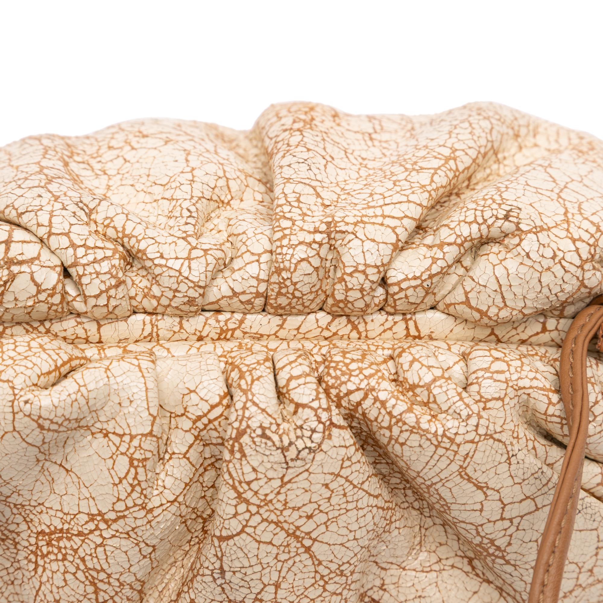 Bottega Veneta Crackled Calfskin The Mini Pouch Crossbody