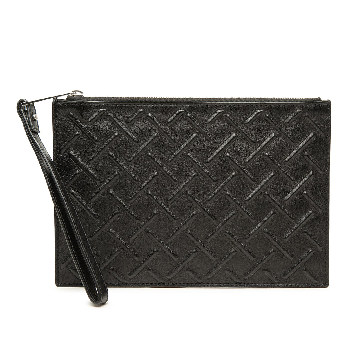 Bottega Veneta Embossed Nappa Zip Pouch