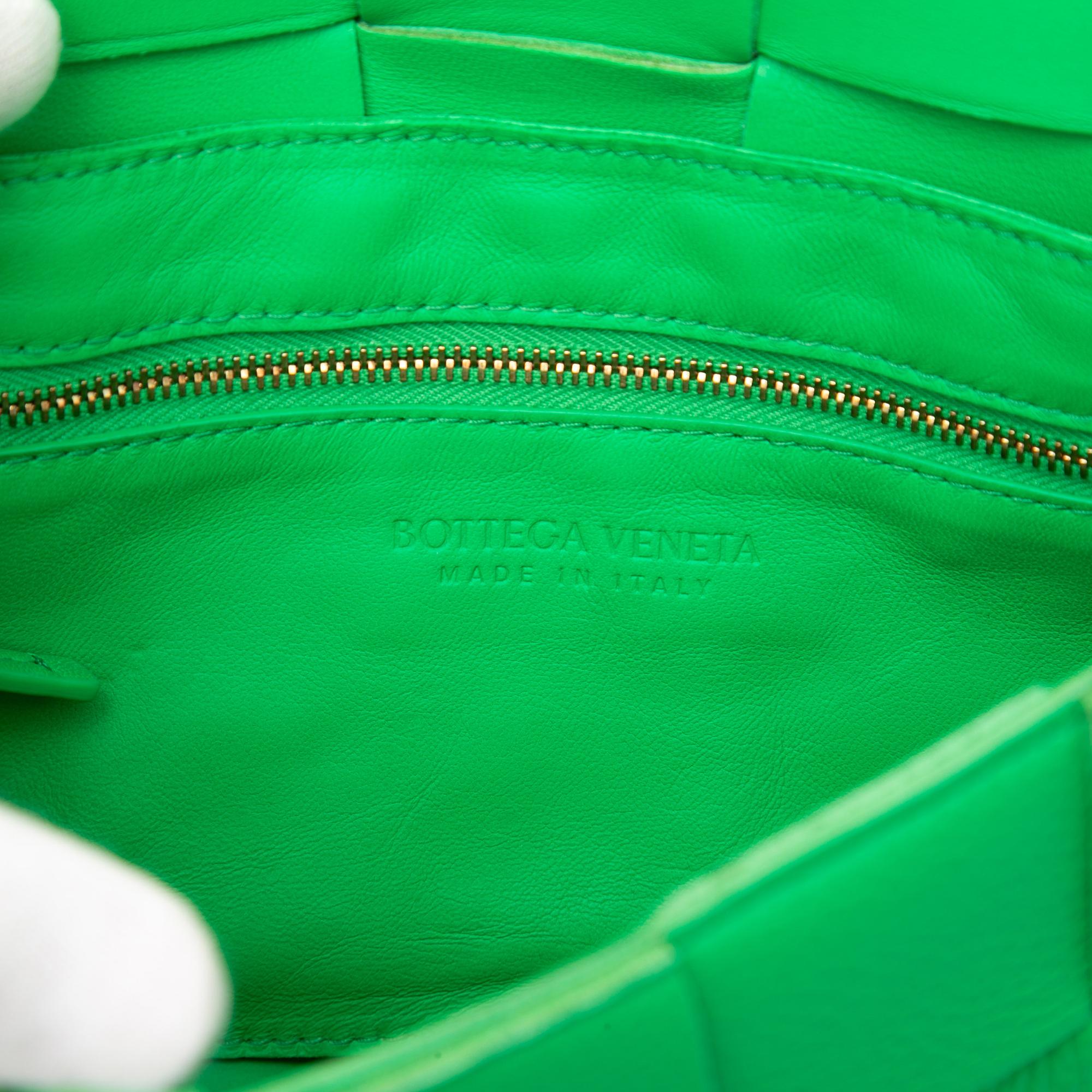 Bottega Veneta Grained Calfskin Intrecciato Cassette Crossbody