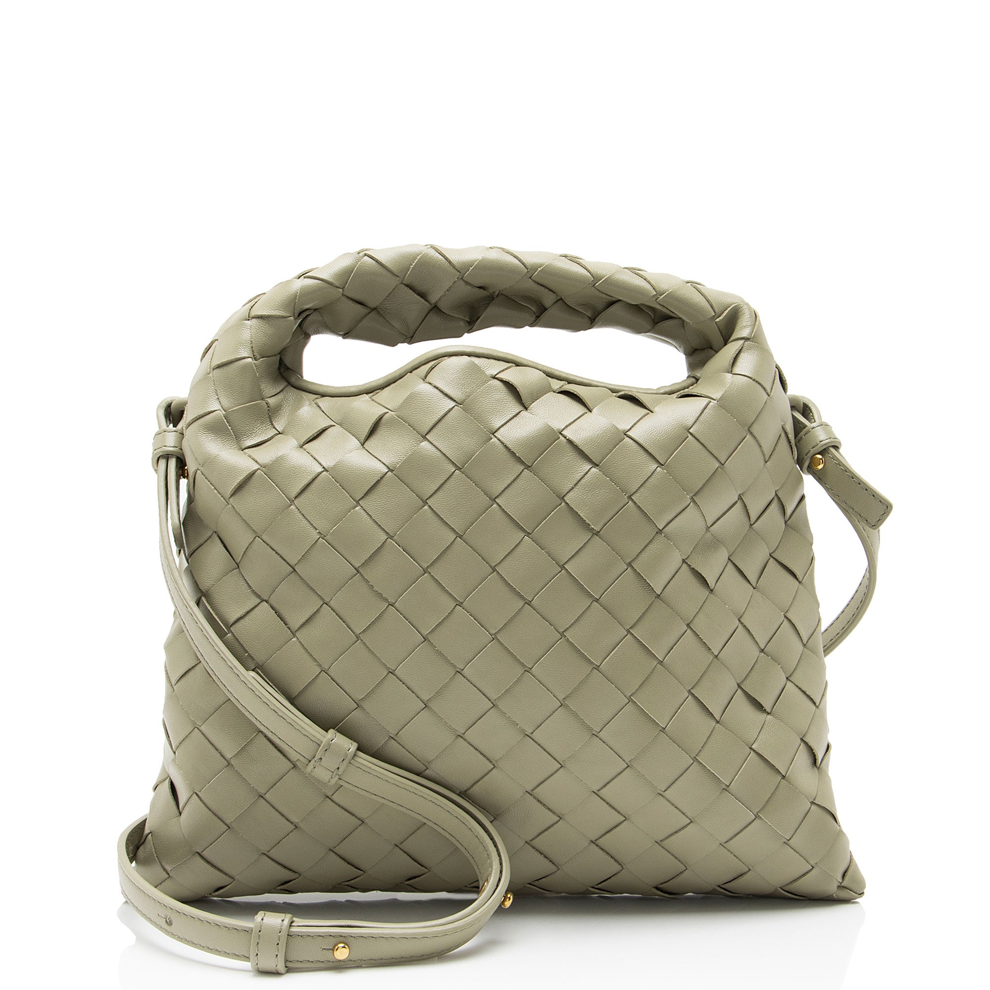 Bottega Veneta Inrecciato Calfskin Mini Hop Top Handle