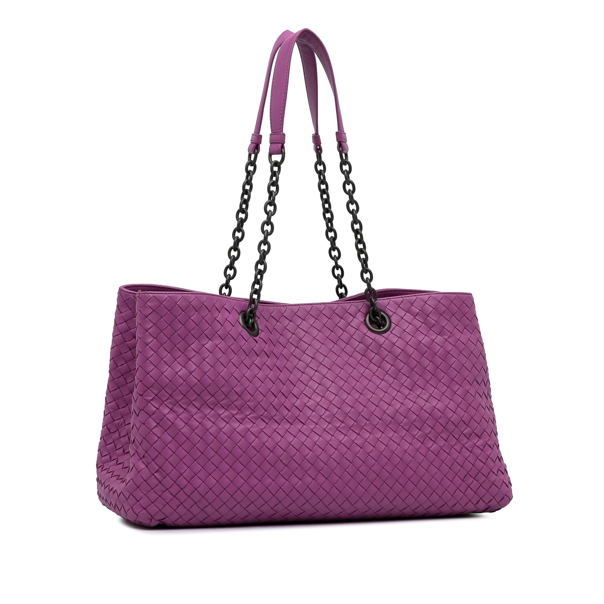 Bottega Veneta Intrecciato Chain Tote Bag (SHG-IICyab)