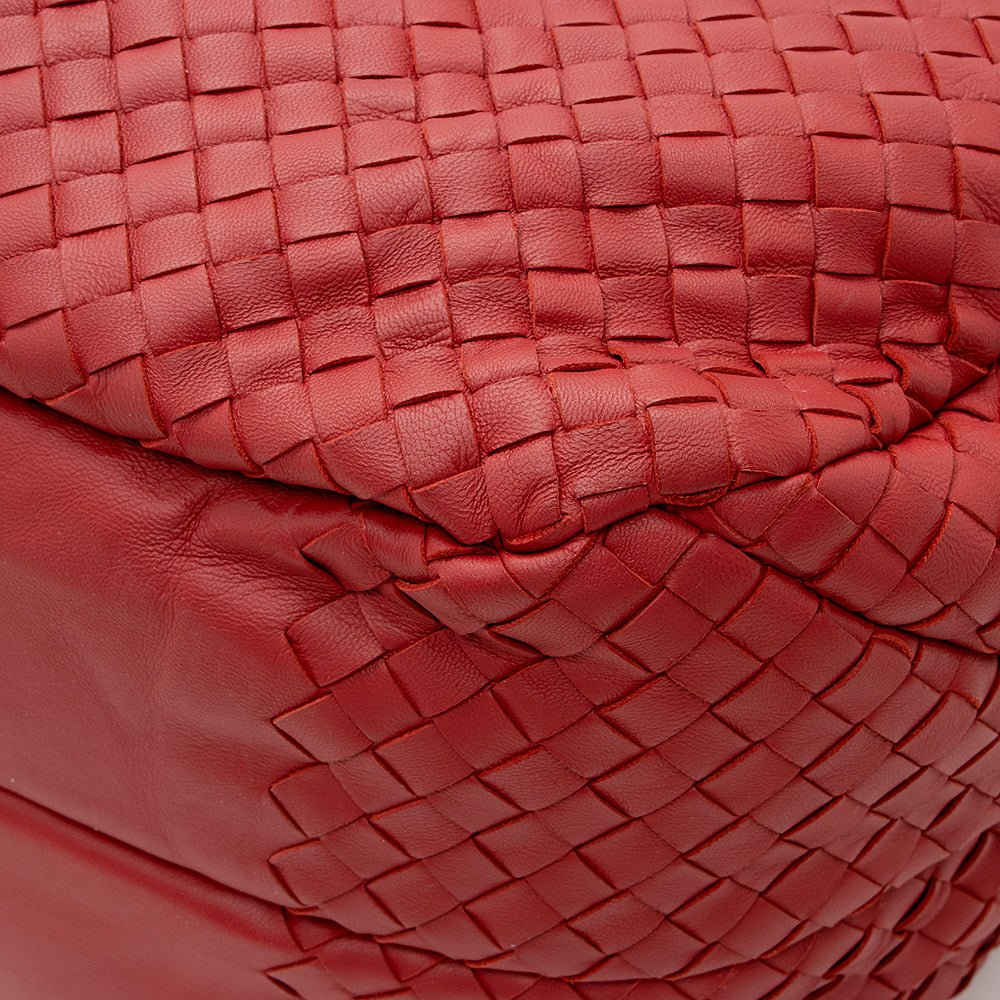 Bottega Veneta Intrecciato Nappa Campana Medium Shoulder Bag - FINAL SALE (SHF-19645)