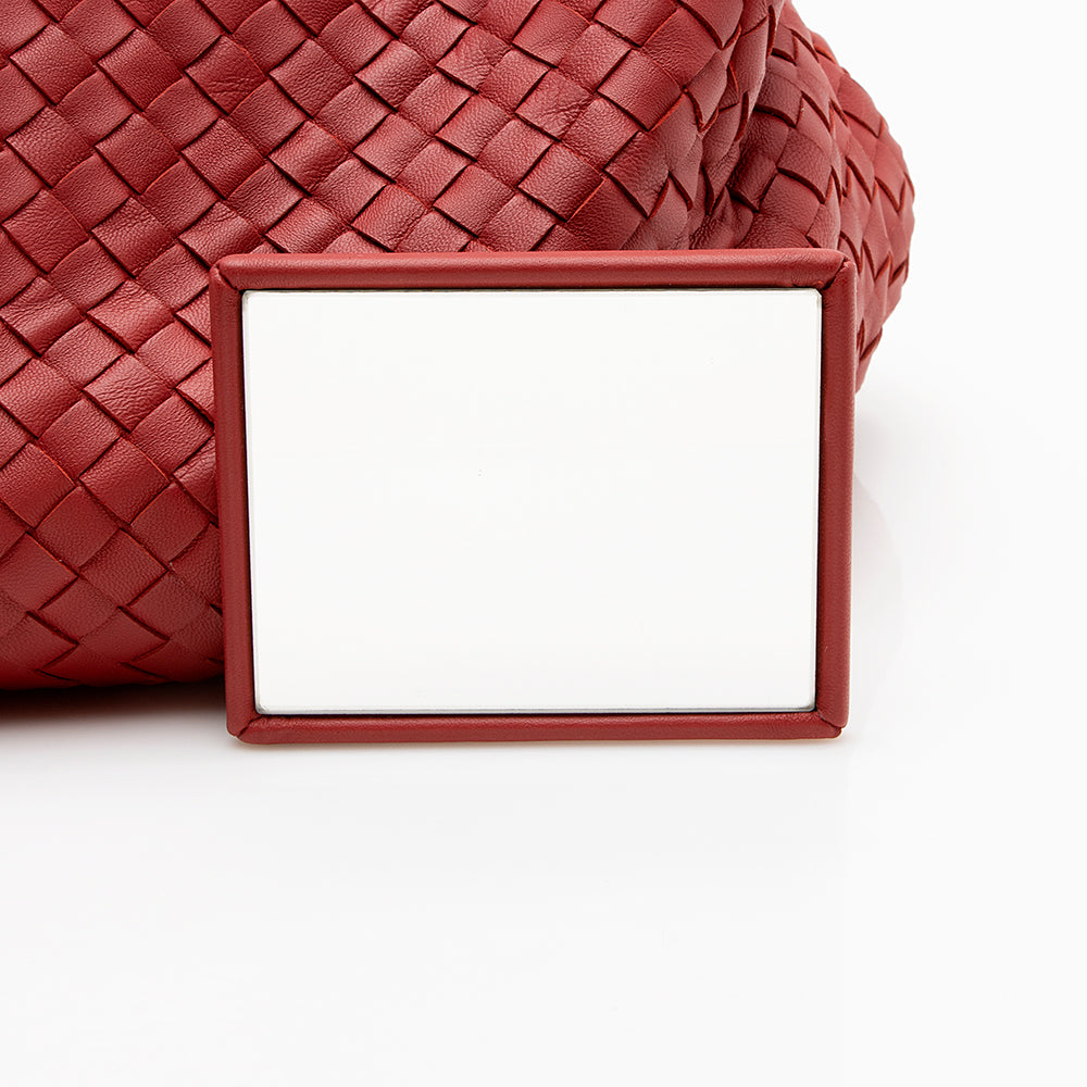Bottega Veneta Intrecciato Nappa Campana Medium Shoulder Bag - FINAL SALE (SHF-19645)