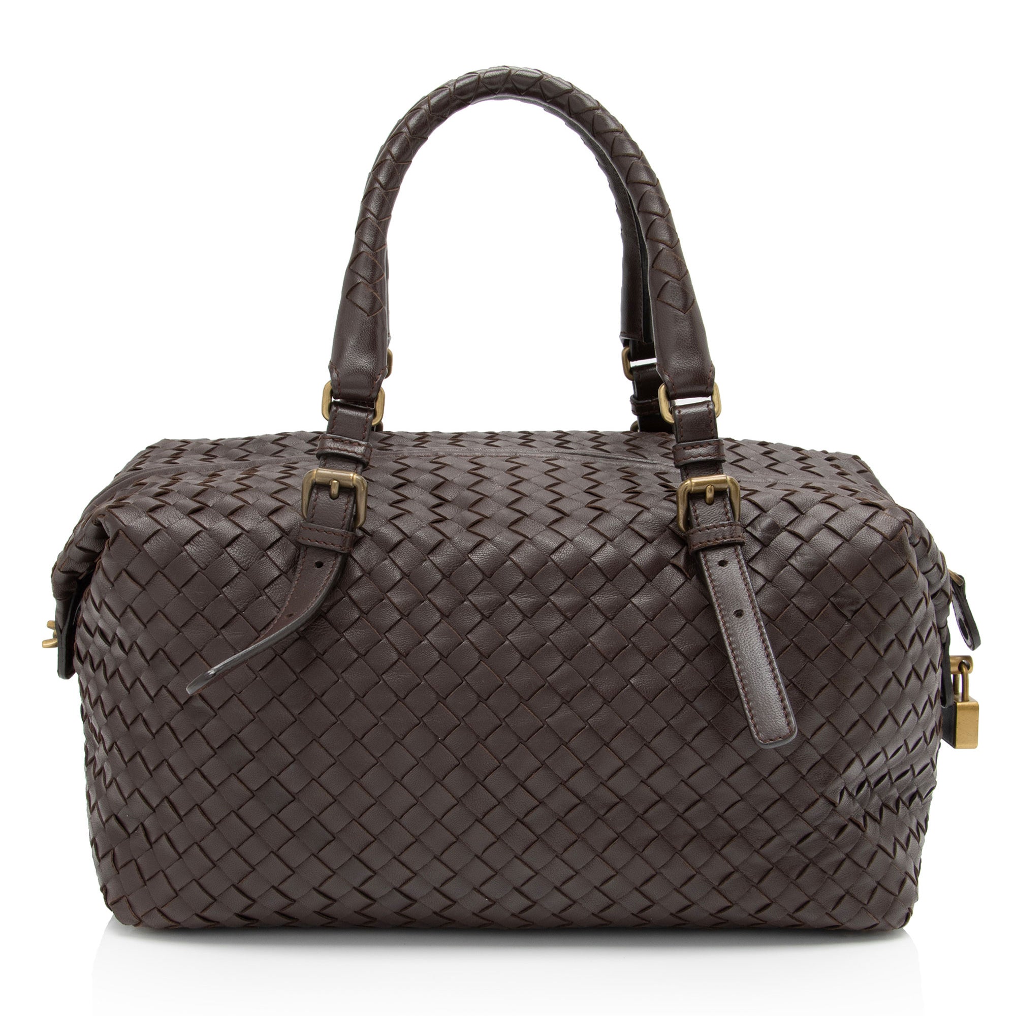 Bottega Veneta Intrecciato Nappa Montaigne Small Satchel (SHF-4lcw1Z)