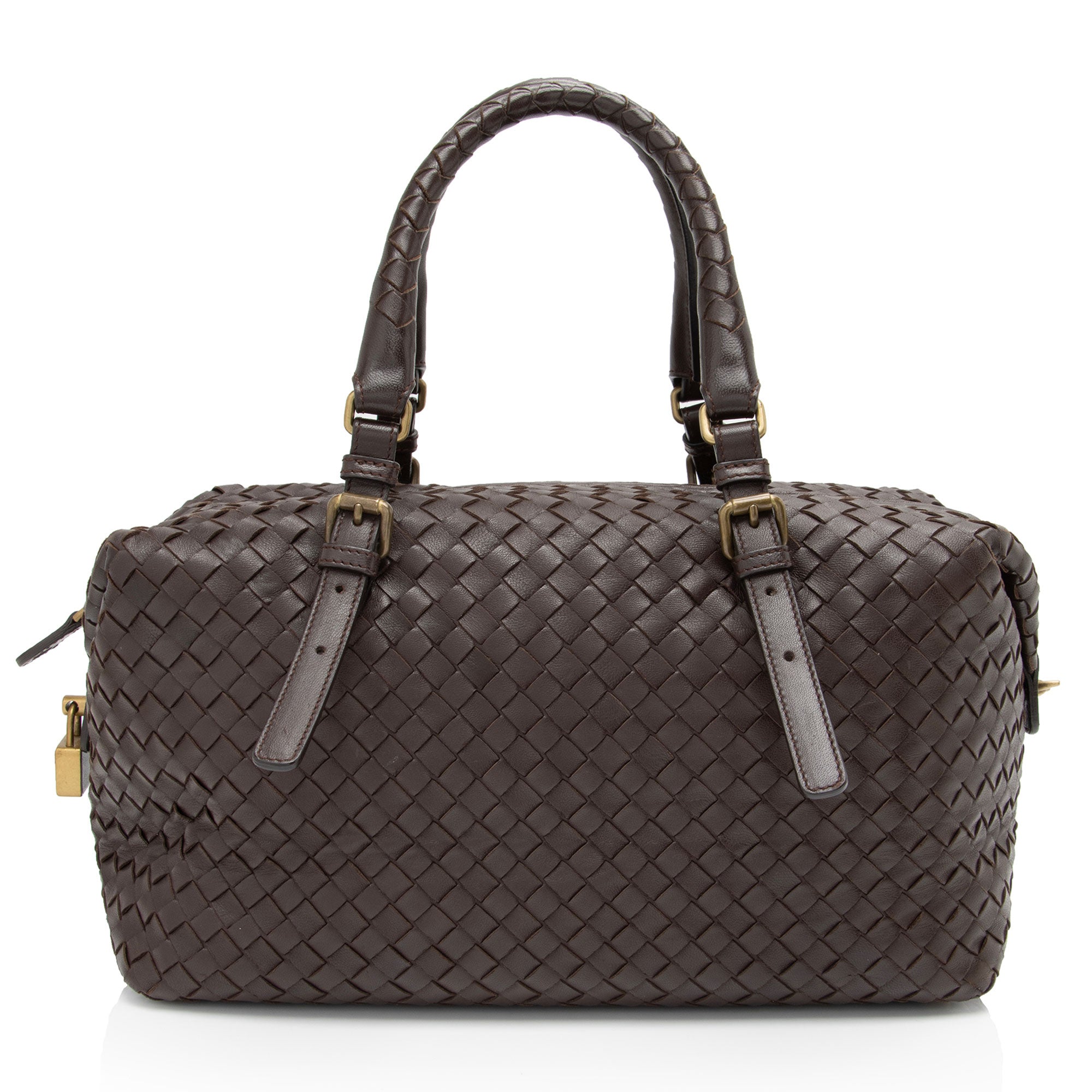 Bottega Veneta Intrecciato Nappa Montaigne Small Satchel (SHF-4lcw1Z)