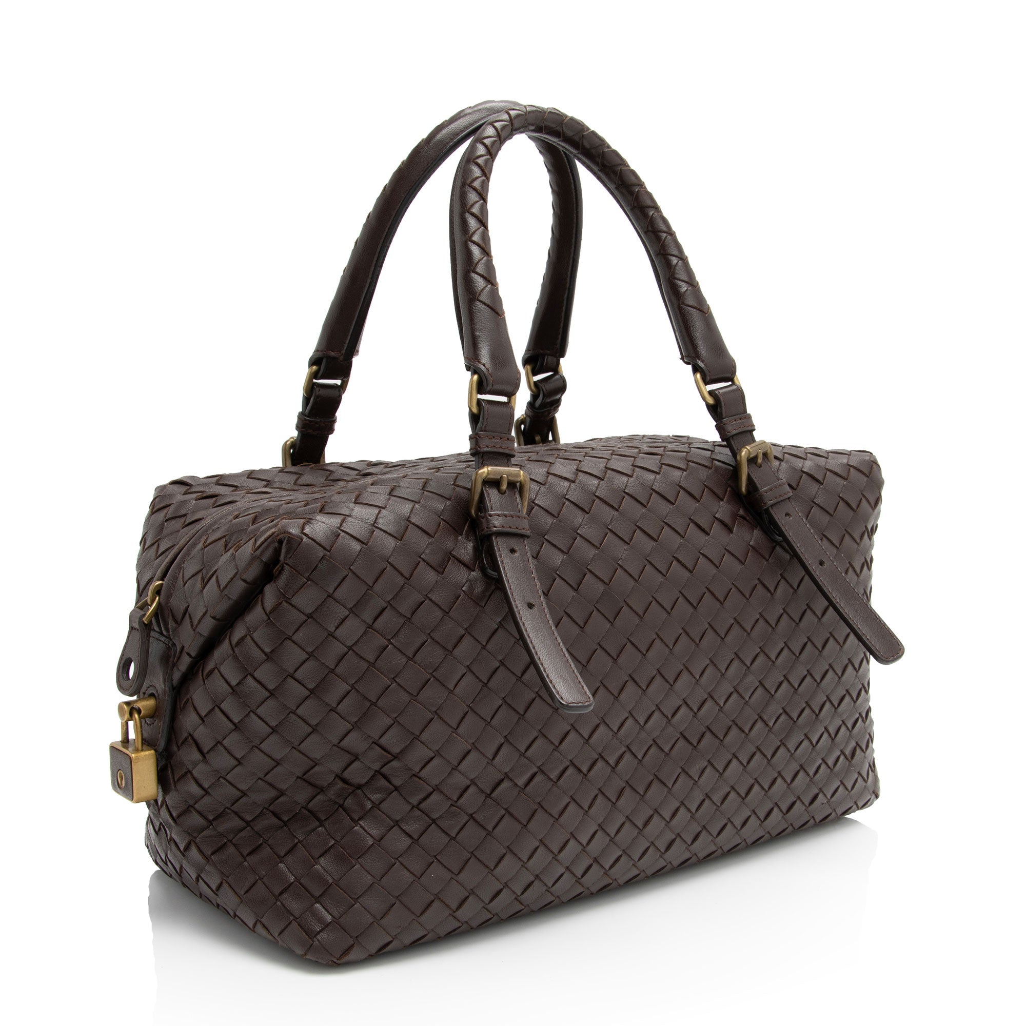 Bottega Veneta Intrecciato Nappa Montaigne Small Satchel (SHF-4lcw1Z)