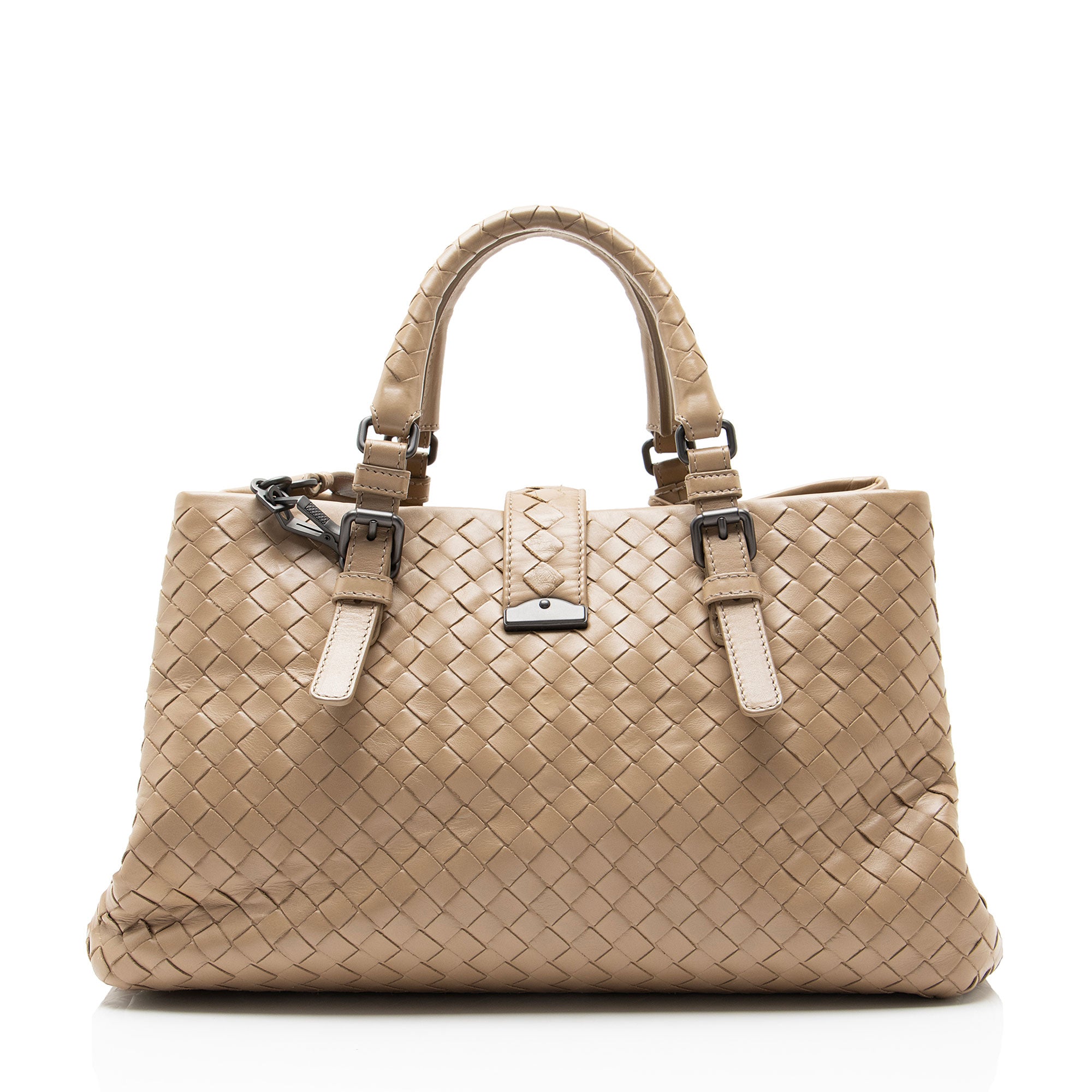 Bottega Veneta Intrecciato Nappa Roma Small Satchel