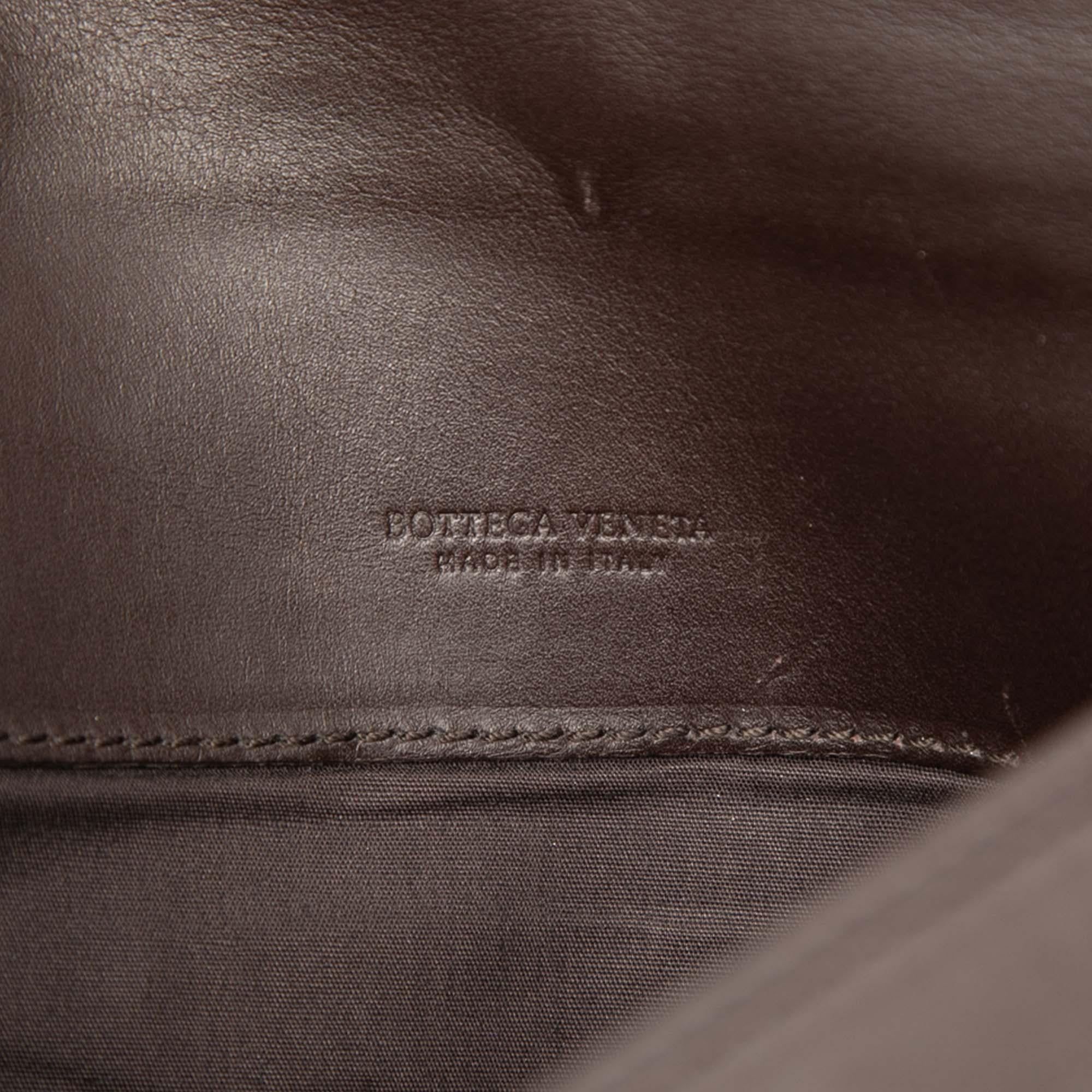 Bottega Veneta Intrecciato Trimmed Leather Clutch