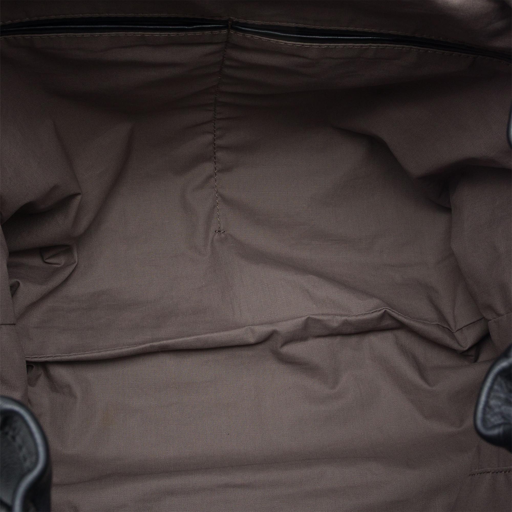 Bottega Veneta Intrecciato Trimmed Leather Drawstring Backpack