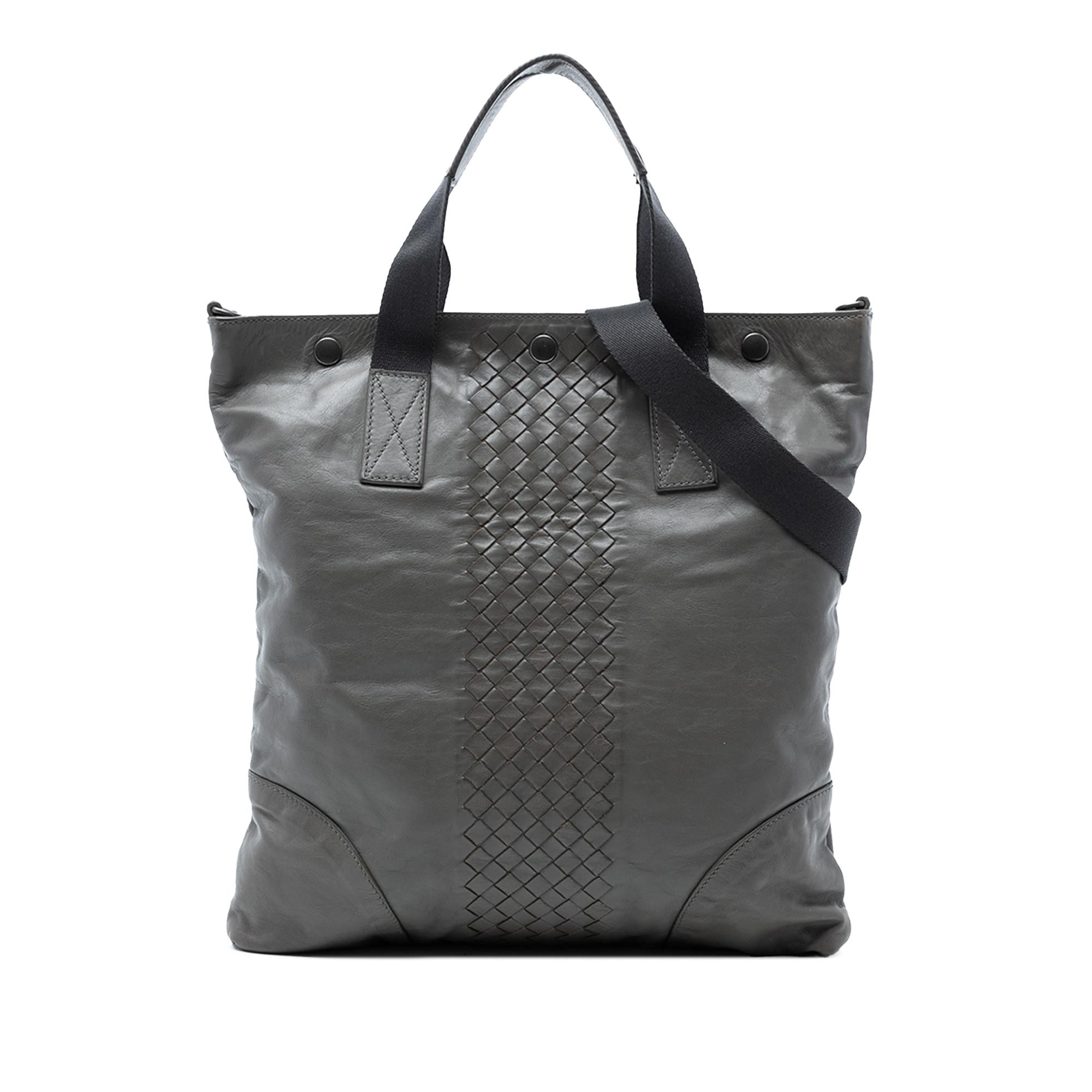Bottega Veneta Intrecciato Trimmed Nappa Convertible Tote