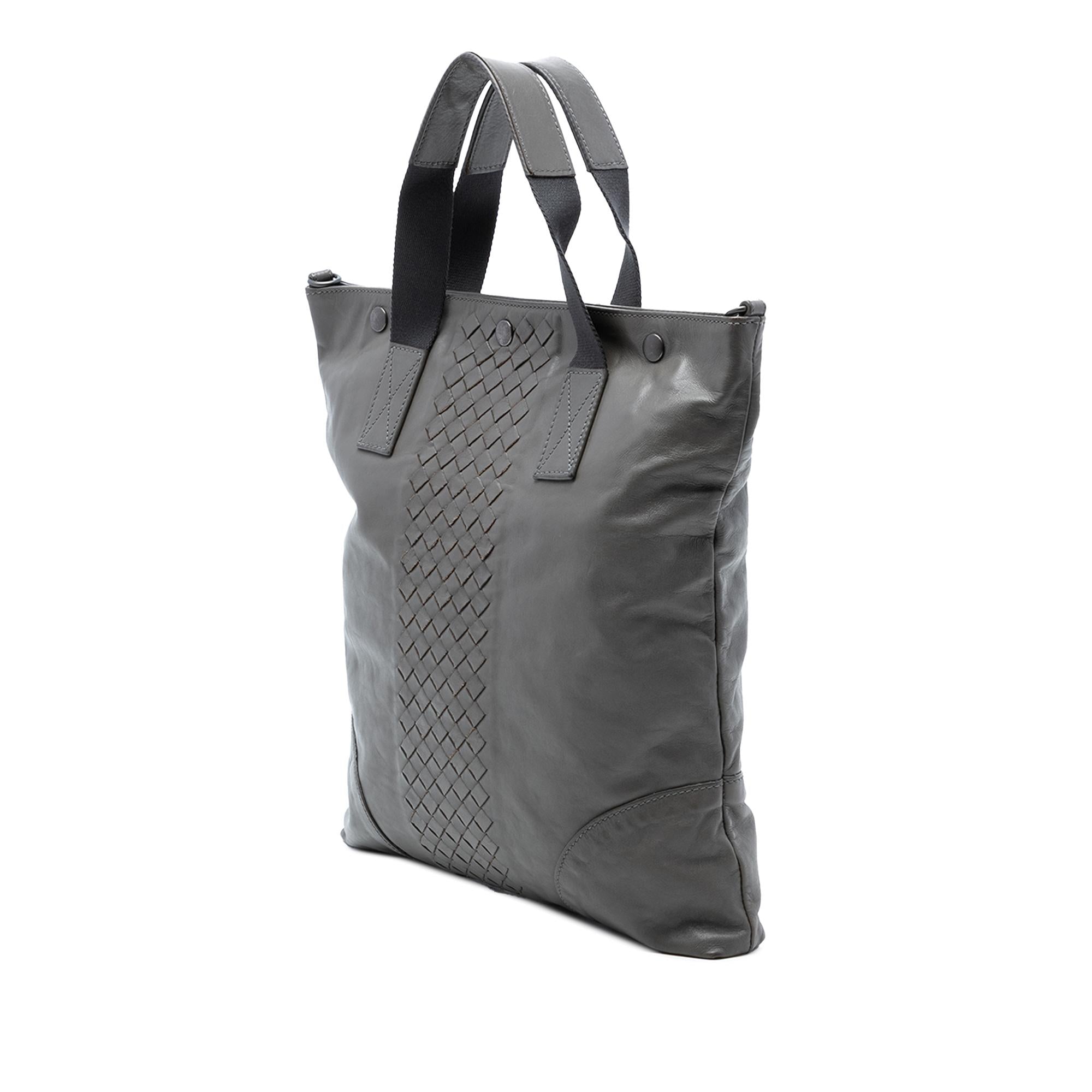 Bottega Veneta Intrecciato Trimmed Nappa Convertible Tote