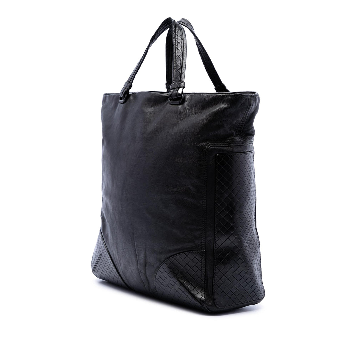 Bottega Veneta Intrecciato Trimmed Nappa Convertible Tote