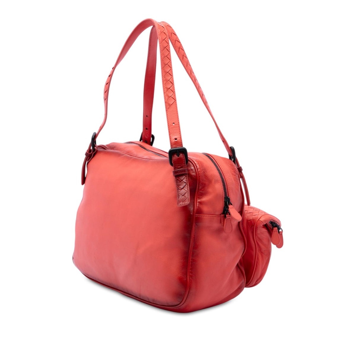 Bottega Veneta Intrecciato Trimmed Nappa Multi Pocket Shoulder Bag