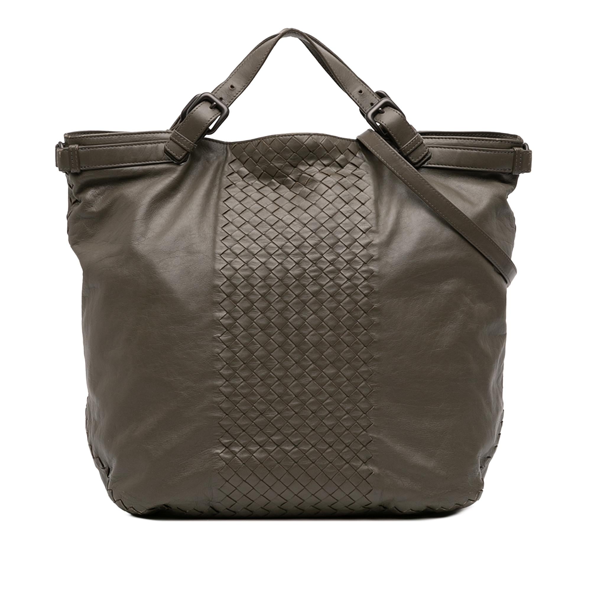 Bottega Veneta Intrecciato Trimmed Nappa Satchel