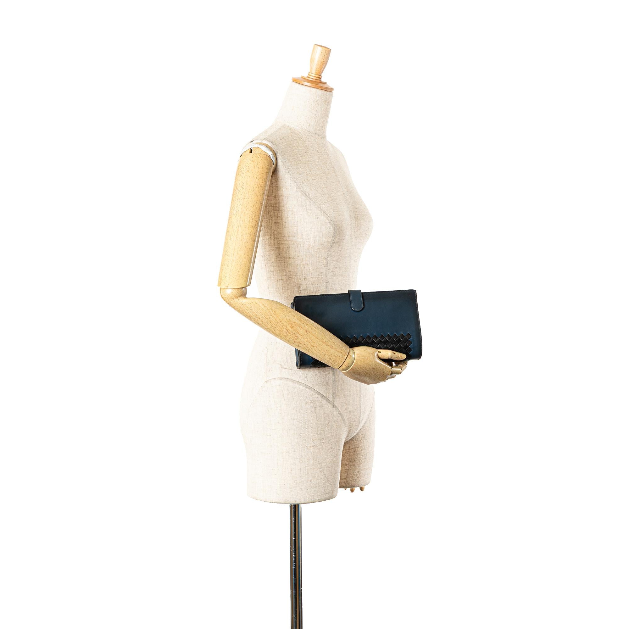 Bottega Veneta Intrecciato Trimmed Nappa Wristlet Clutch