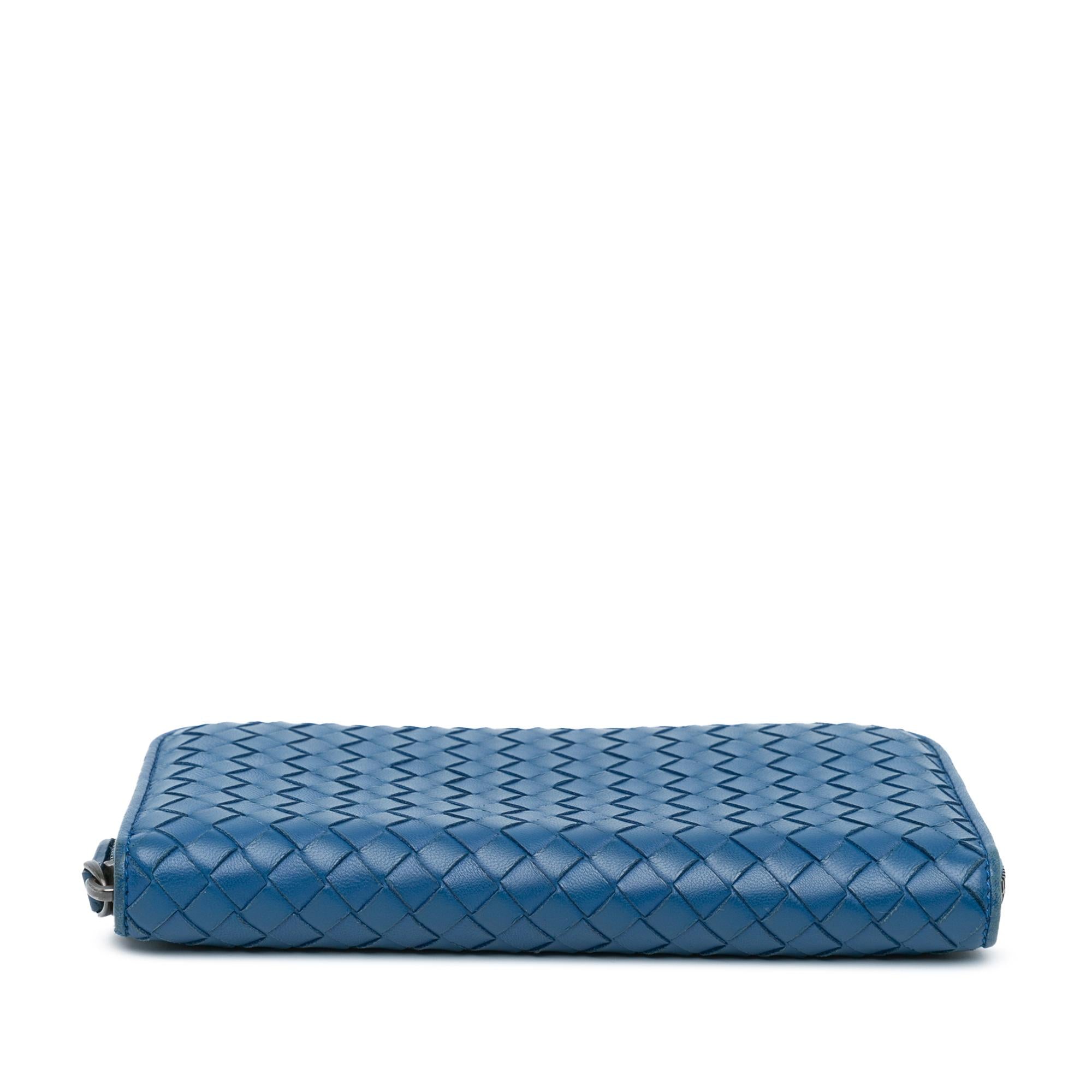 Bottega Veneta Intrecciato Zip Around Long Wallet (SHG-I6apuE)